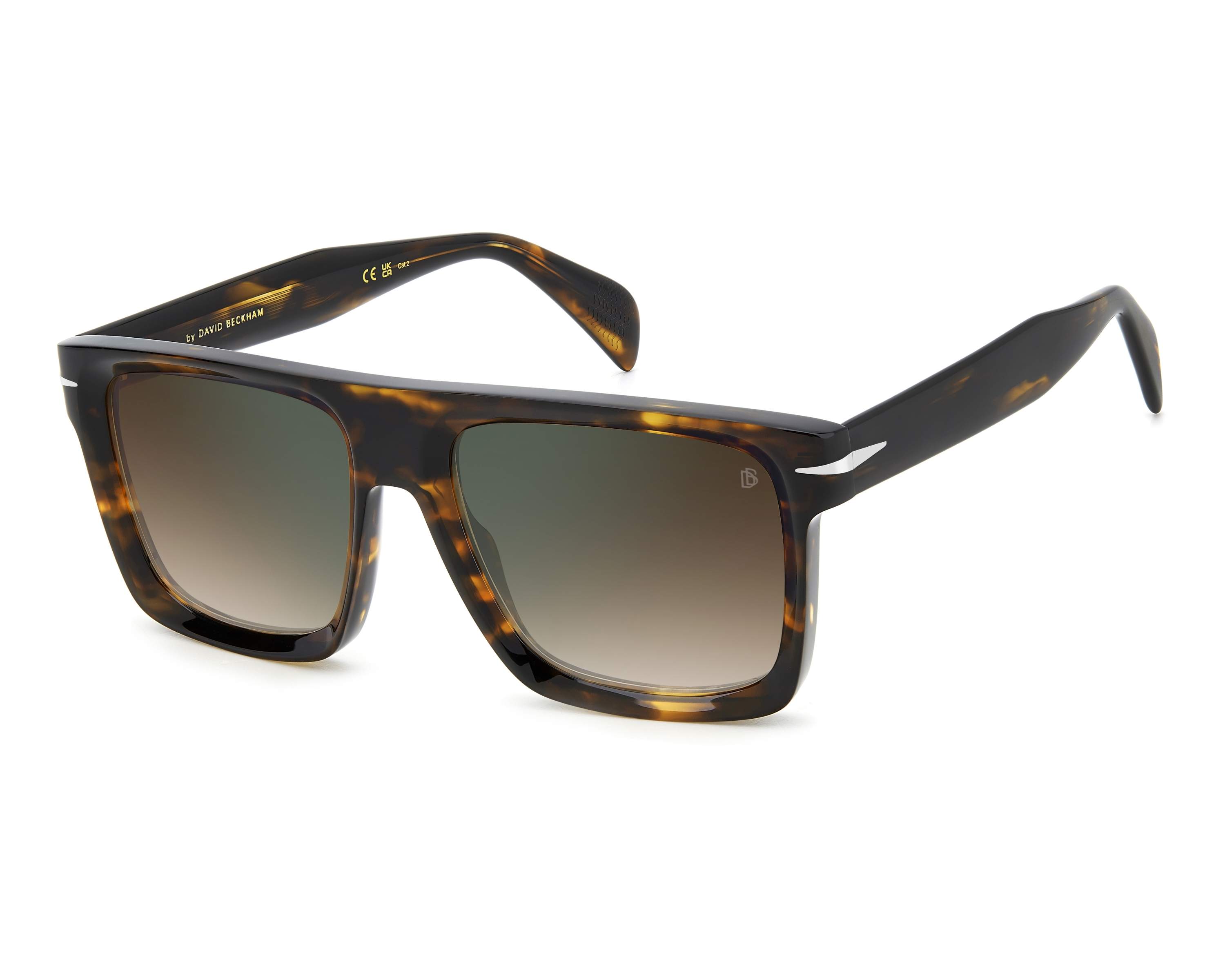 David Beckham DB-7134-S WR9/QY 56-18 Havane Or Vista de 360 grados 2