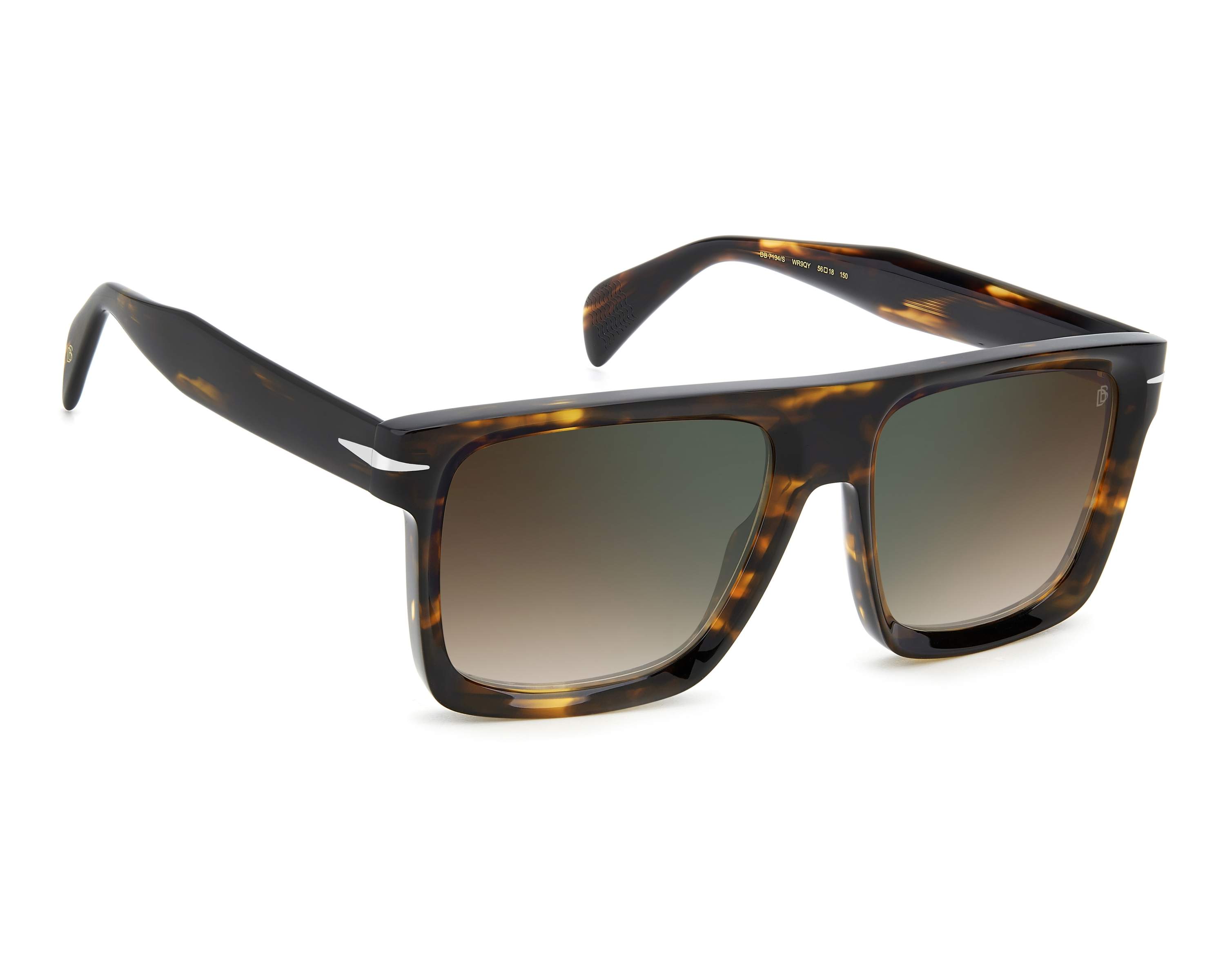 David Beckham DB-7134-S WR9/QY 56-18 Havane Or Vista de 360 grados 4