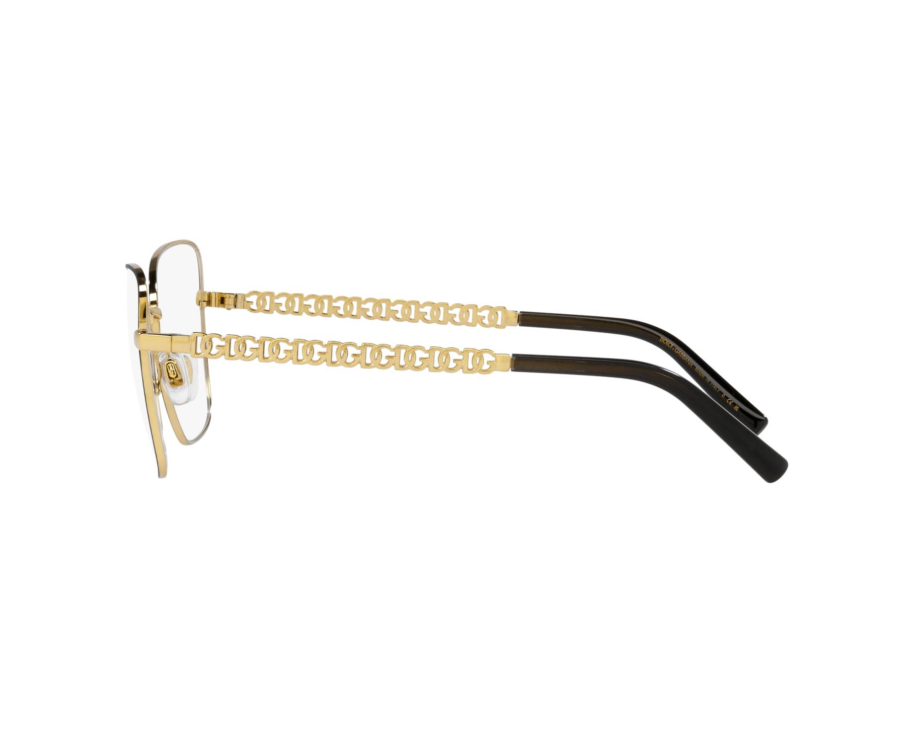 Dolce & Gabbana DG1346 1311 55-17 Oro  Vista de 360 grados 5