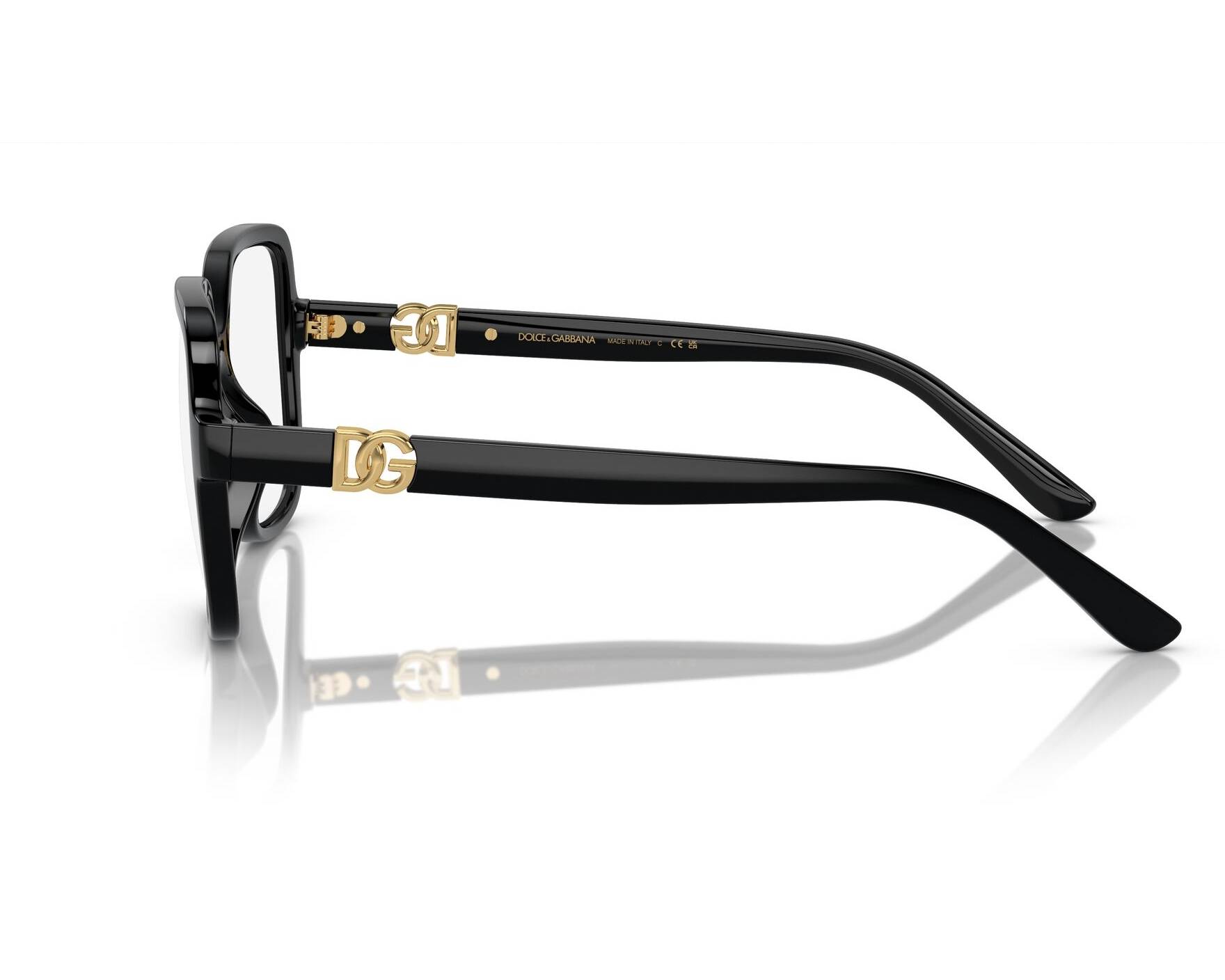Dolce & Gabbana DG5105U 501 53-18 Negra  Vista de 360 grados 6