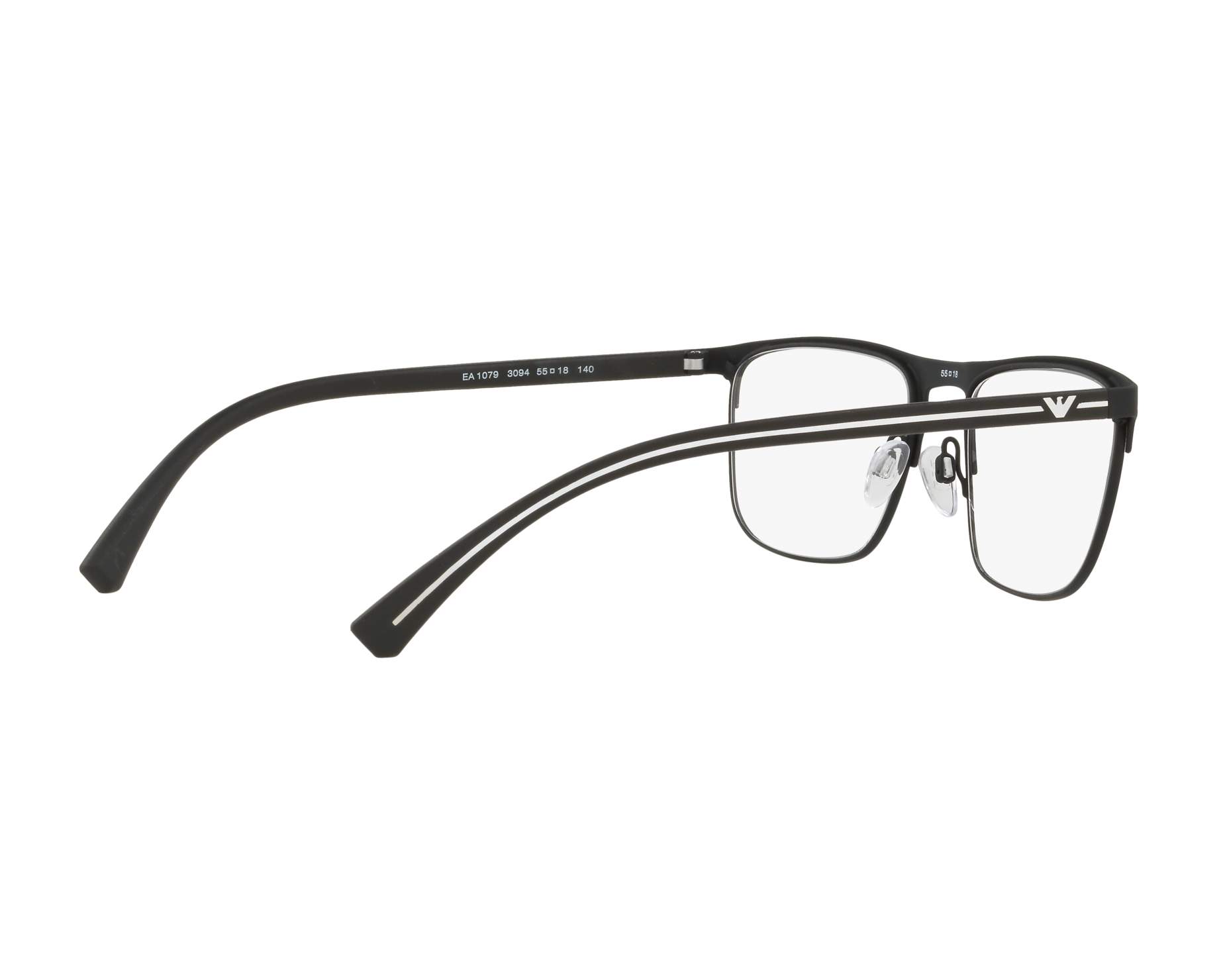 Emporio Armani EA1079 3094 55-18 Negra  Vista de 360 grados 10