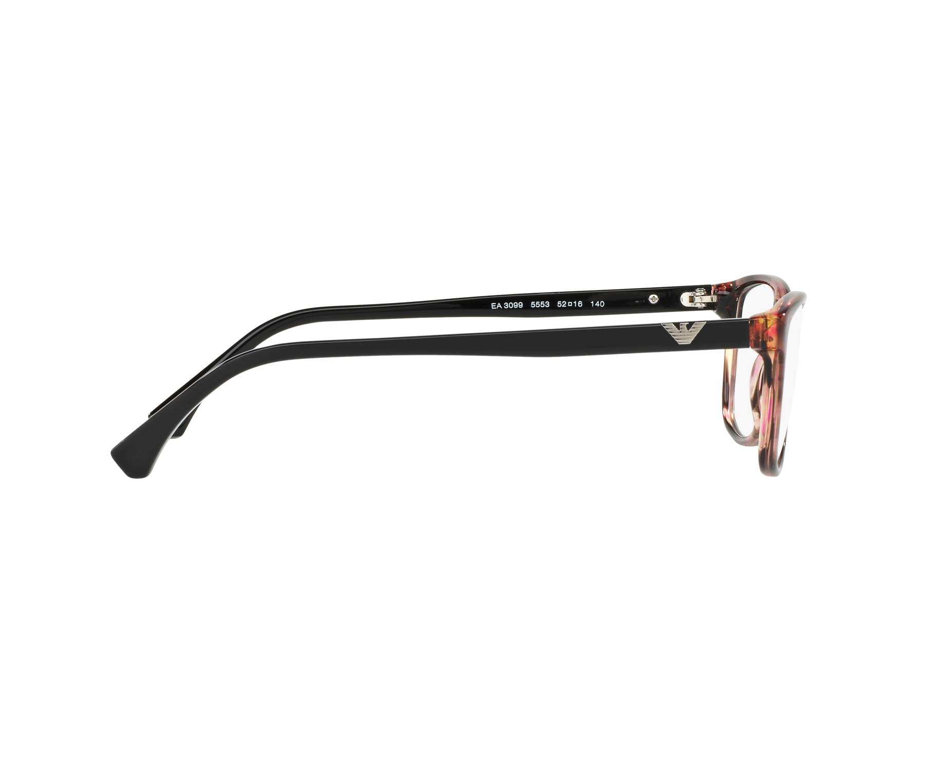 Emporio Armani EA3099 5553 54-16 Rosa  Vista de 360 grados 11