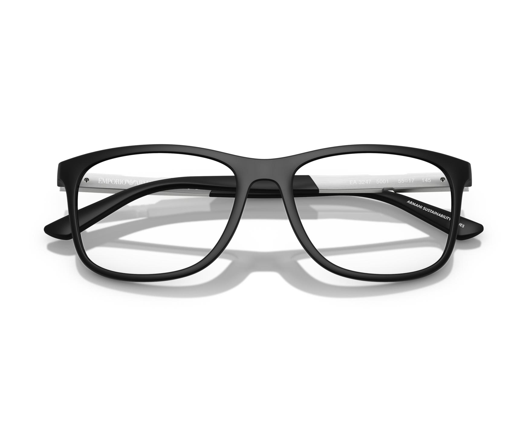 Emporio Armani EA3247 5001 53-17 Negra  Vista de 360 grados 1
