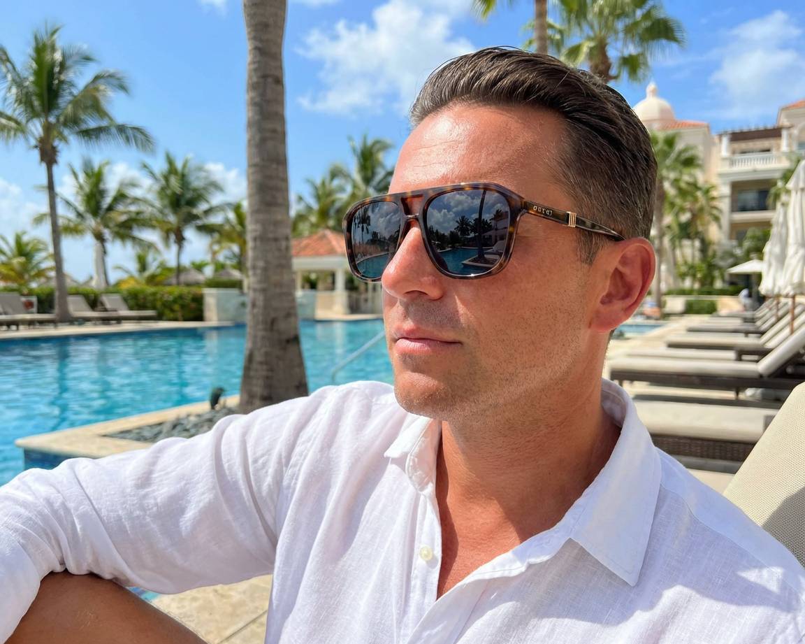 Gucci GG1494S 002 57-17 Havana  Vista de 360 grados 5