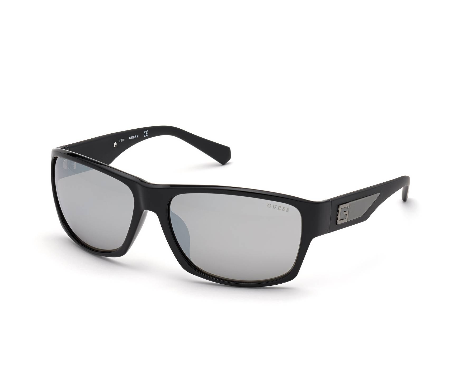 Guess GU-00006-S 01C 63-16 Negra Negro Vista de 360 grados 1