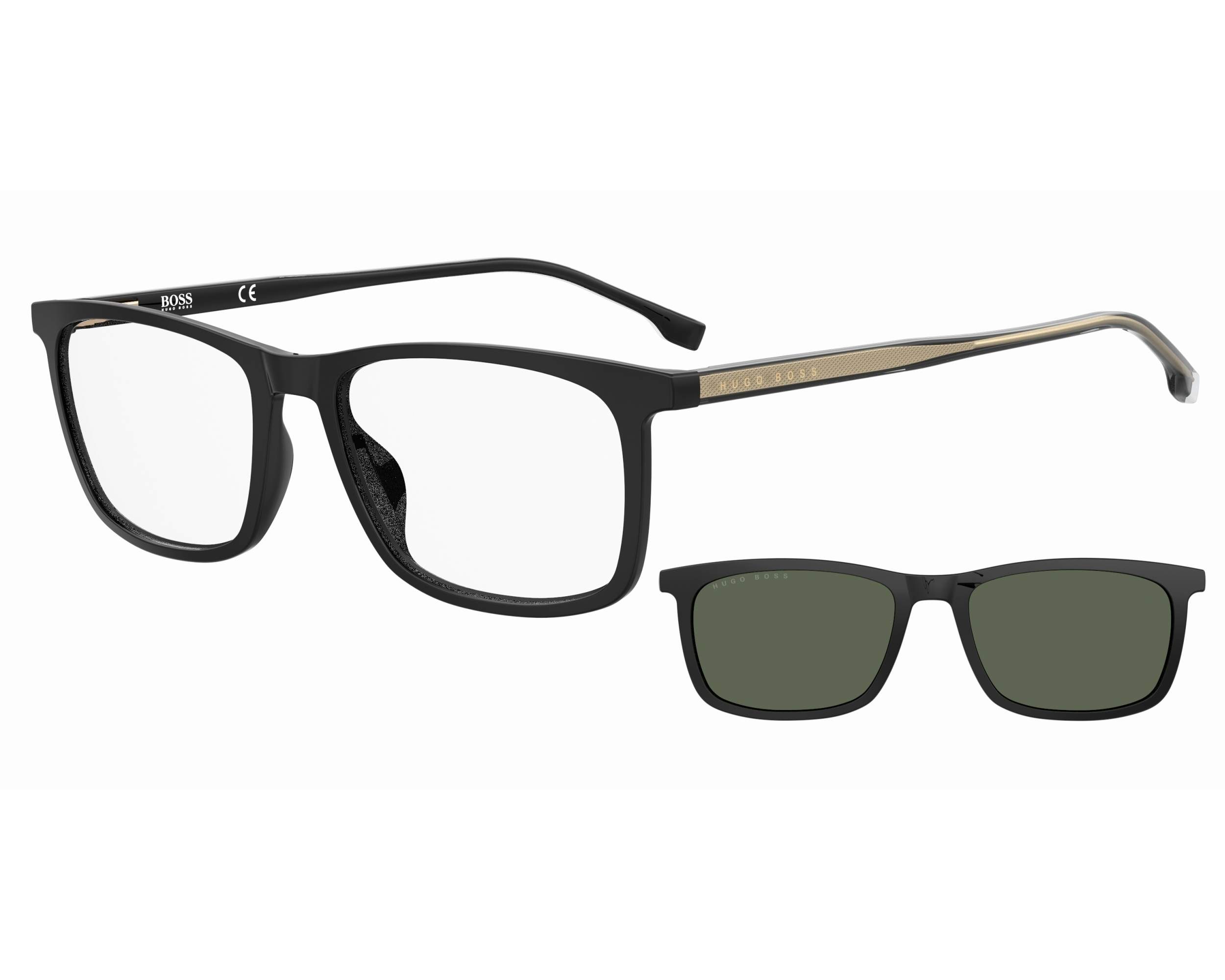 Hugo Boss BOSS-1150-CS 807-99 55-18 Noir Or vista de perfil