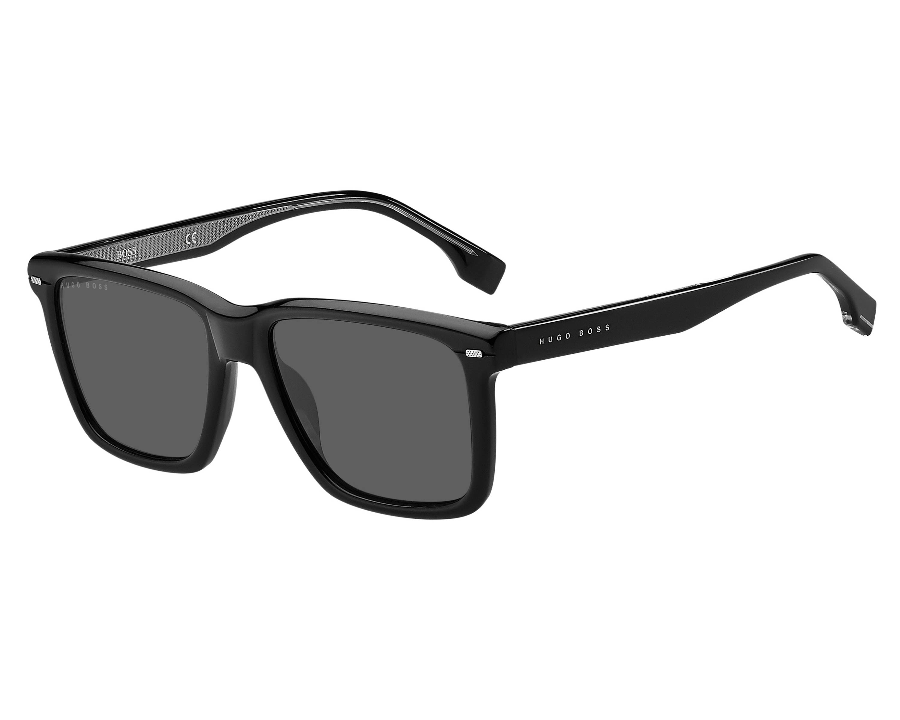 Hugo Boss BOSS-1317-S 284/IR - Negra Ruthenium vista de perfil