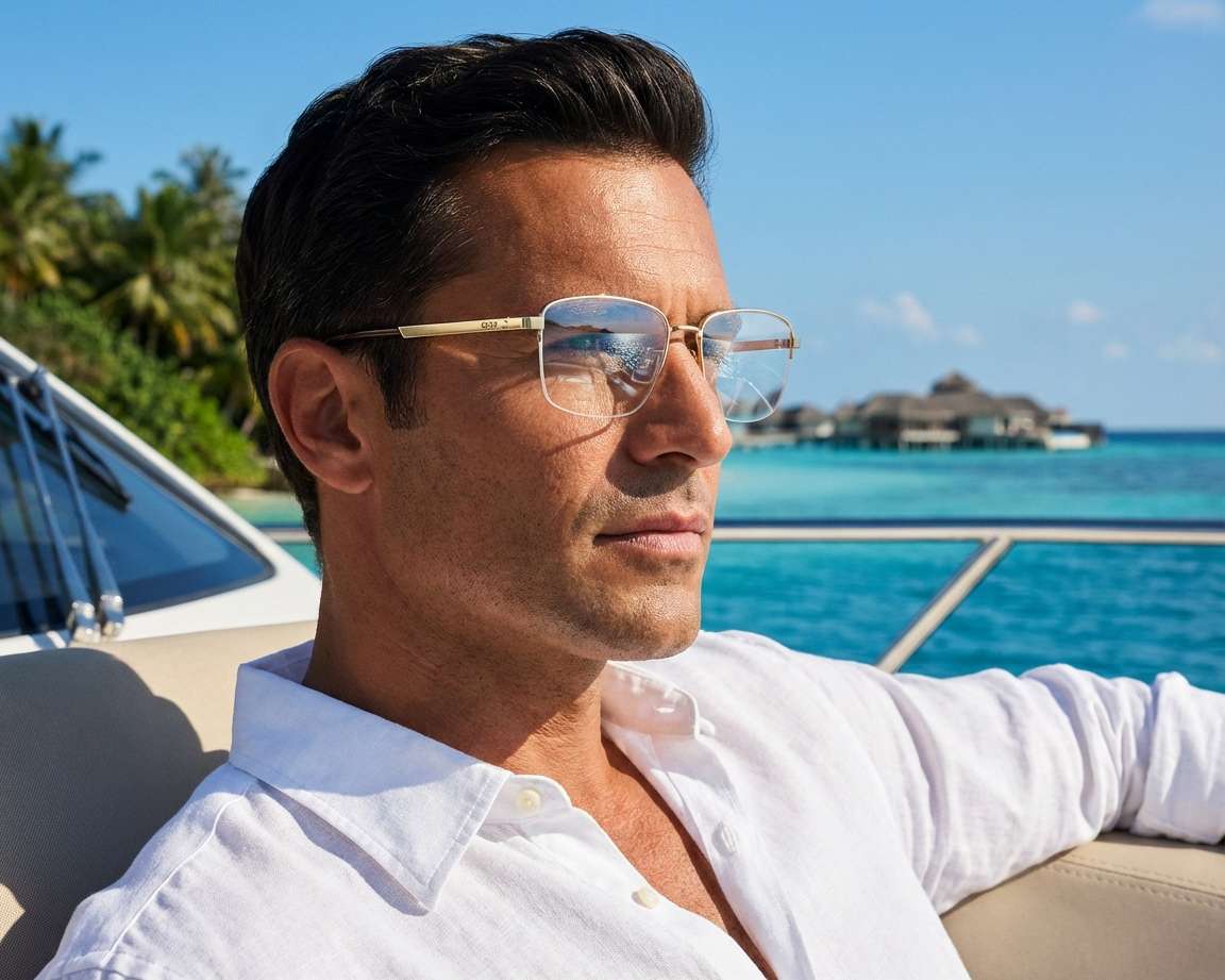 Hugo Boss BOSS-1474-F AOZ 55-17 Oro  Vista de 360 grados 5