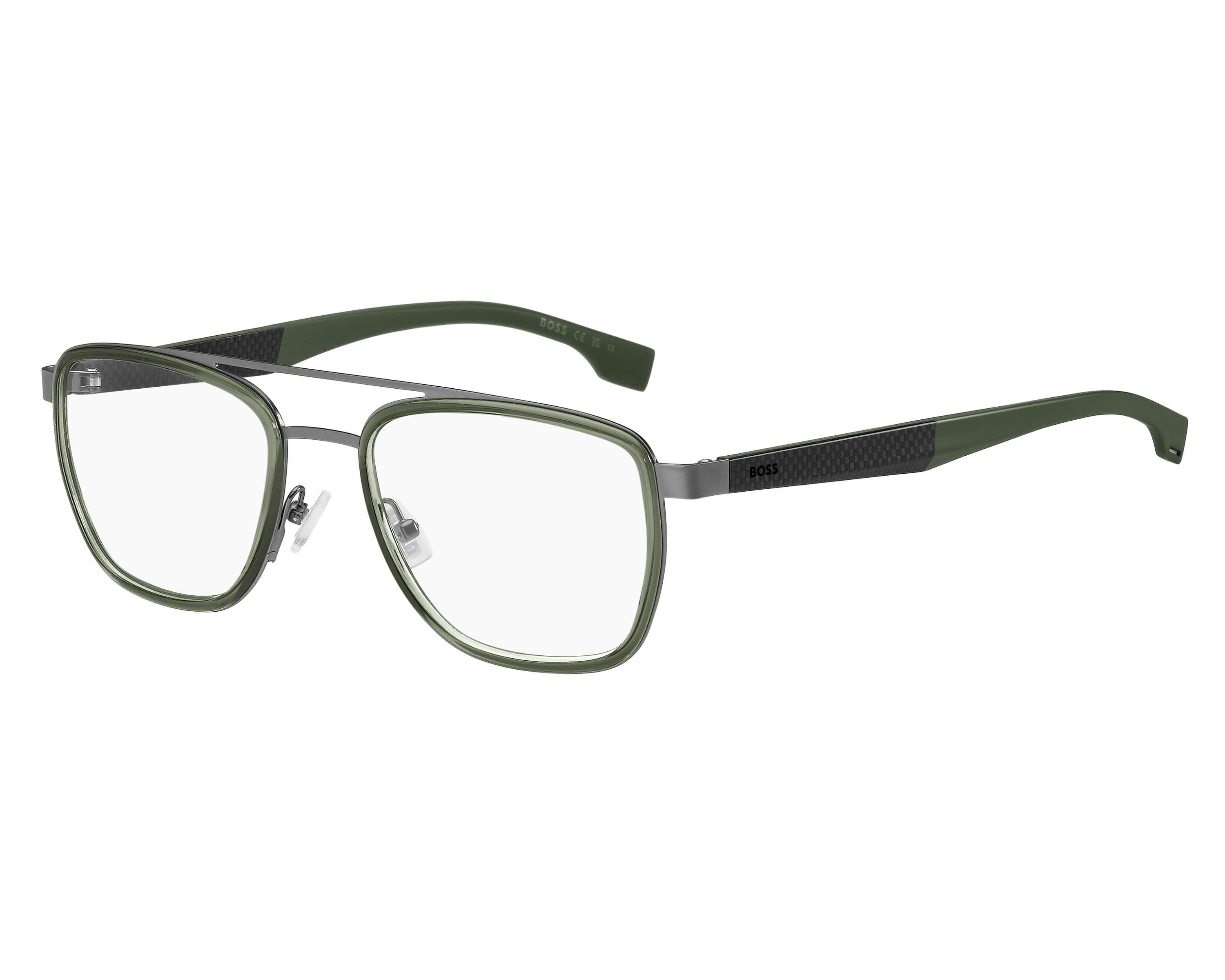 Hugo Boss BOSS-1583 7ZW 55-19 Green Ruthenium Vista de 360 grados 1