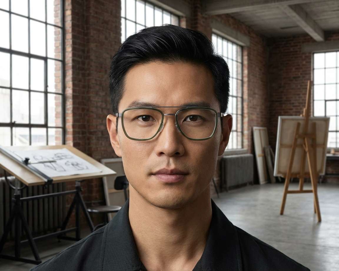 Hugo Boss BOSS-1583 7ZW 55-19 Green Ruthenium Vista de 360 grados 6