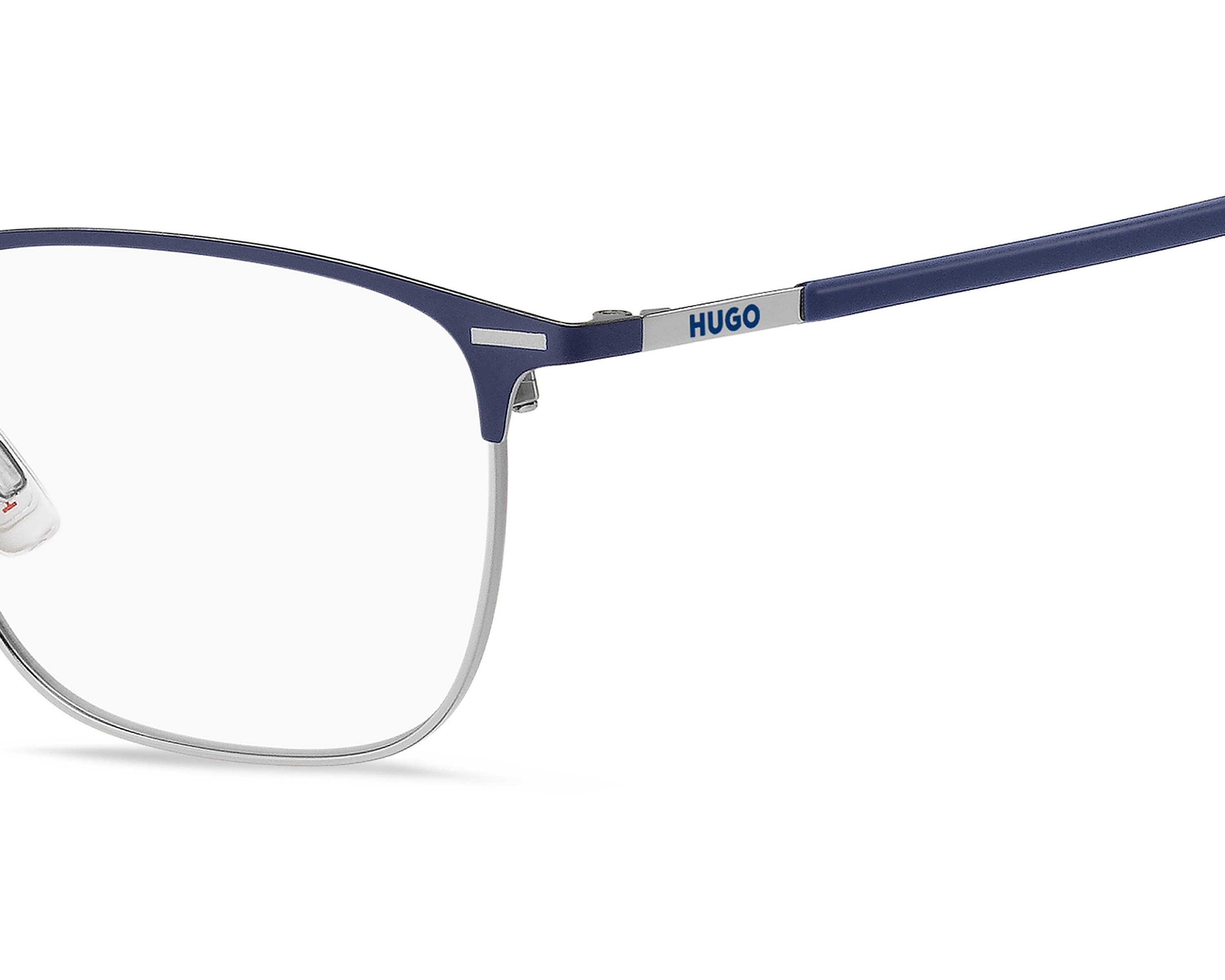 Hugo Boss HG-1235 B88 53-18 Azul Plata otra vista