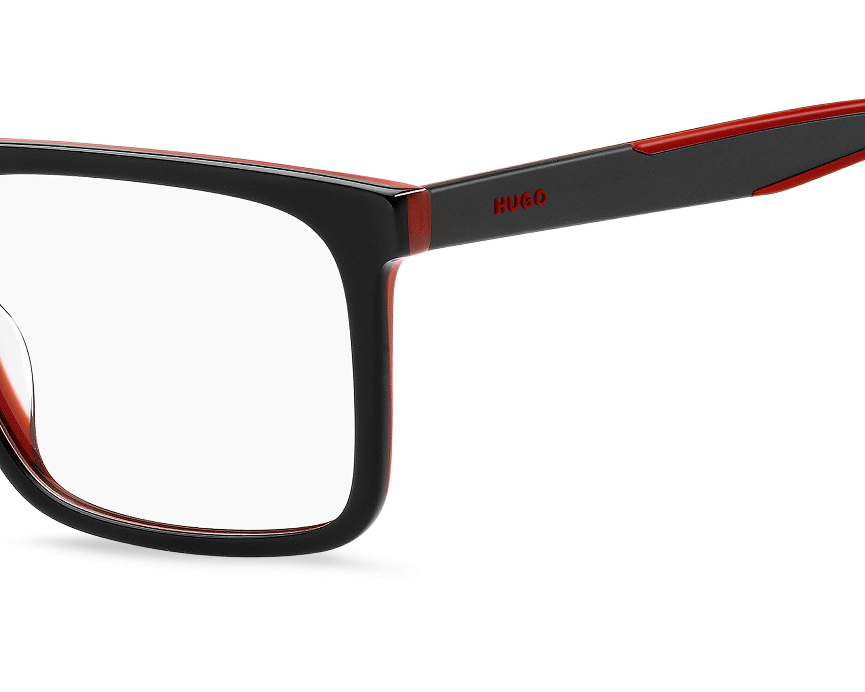 Hugo Boss HG-1339-G 0A4 56-17 Rojo Negro Vista de 360 grados 4