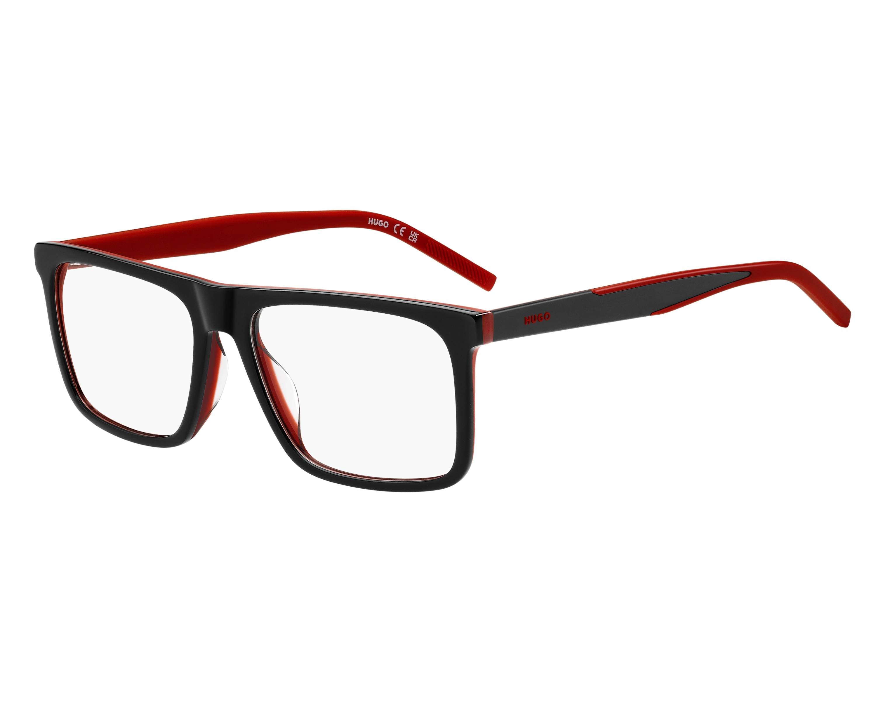 Hugo Boss HG-1339-G 0A4 56-17 Rojo Negro Vista de 360 grados 5