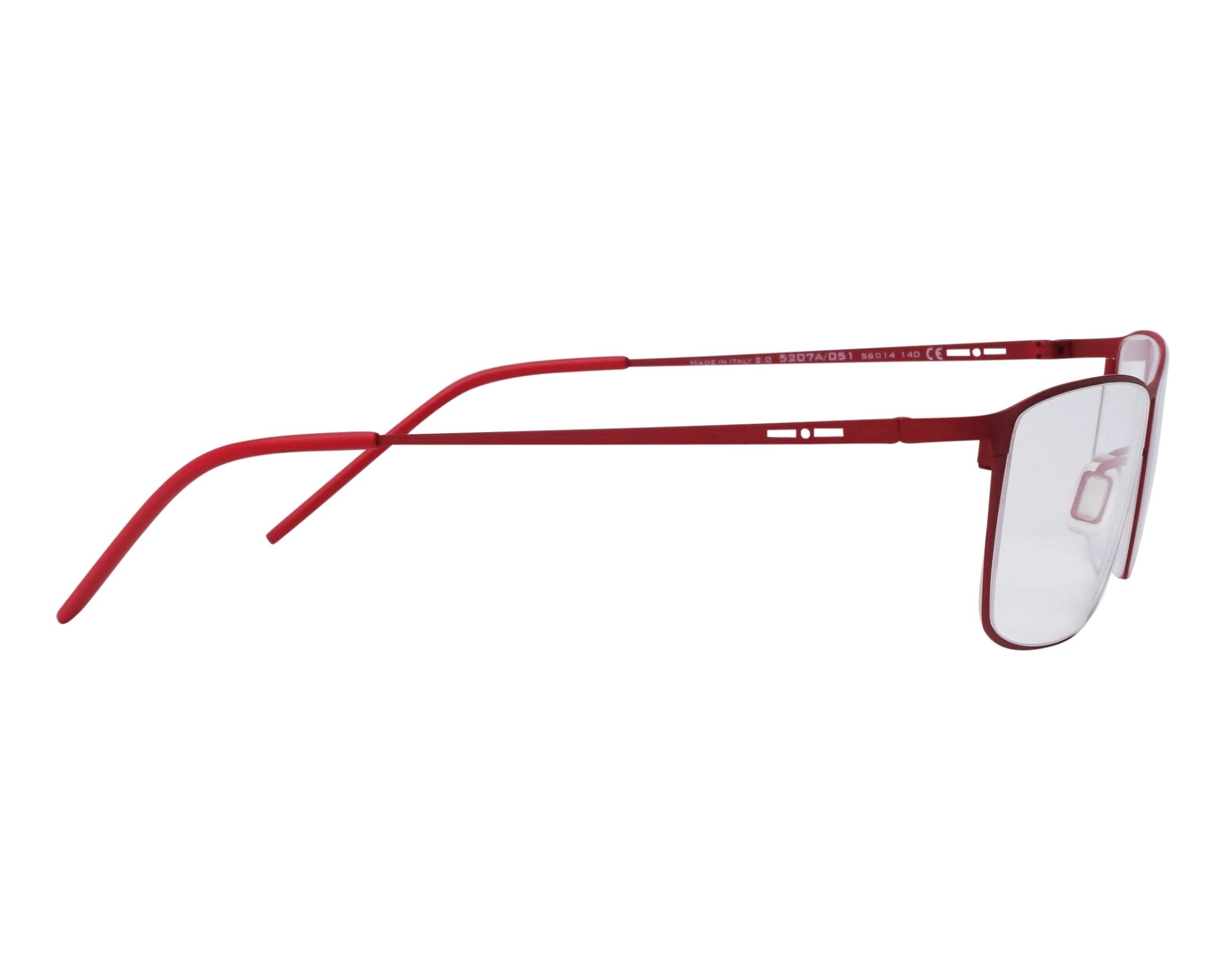 Italia Independent 5207A 051 56-14 Rojo  vista lateral