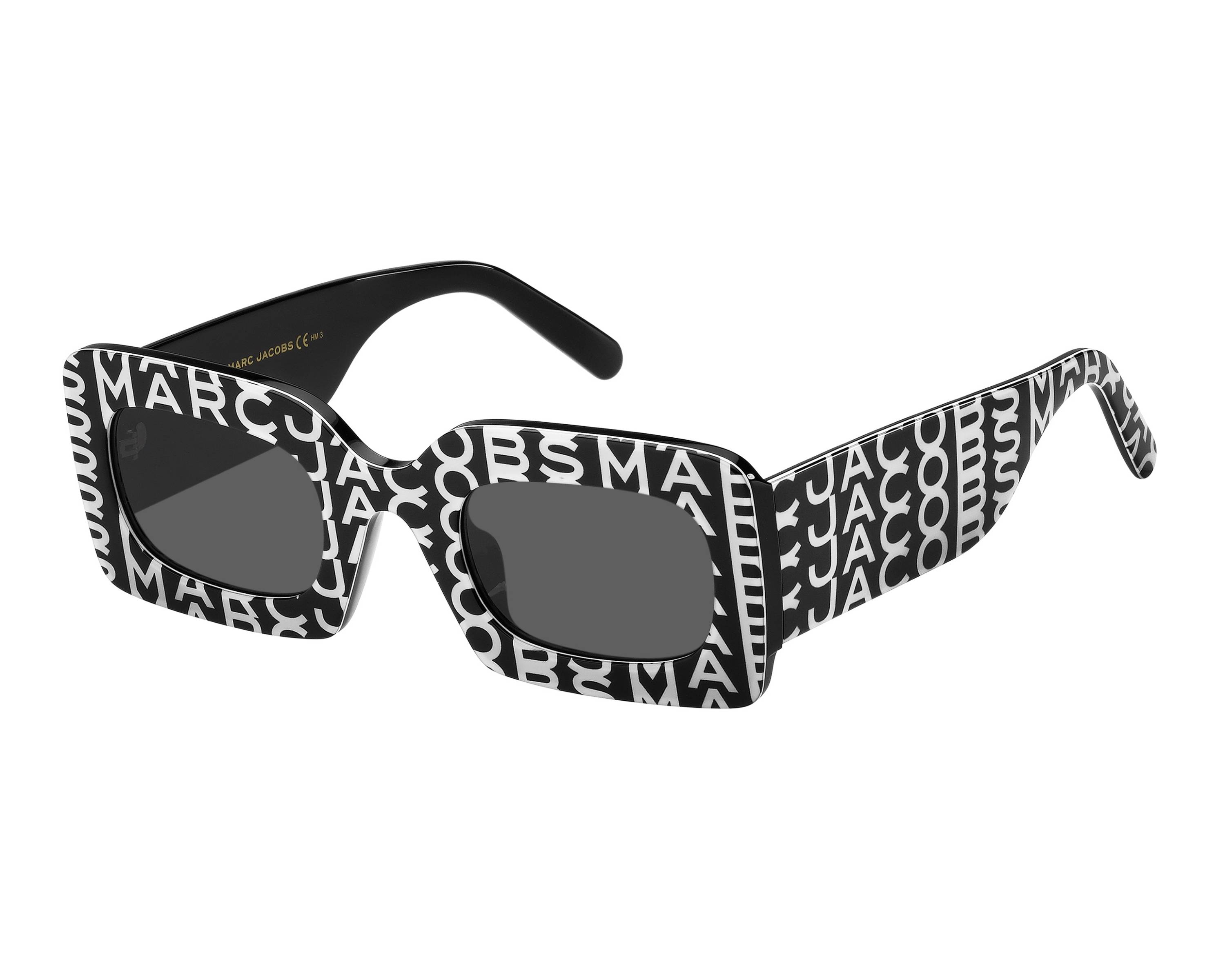 Marc Jacobs MARC-488-N-S 03K/IR - Negra Blanco vista de perfil