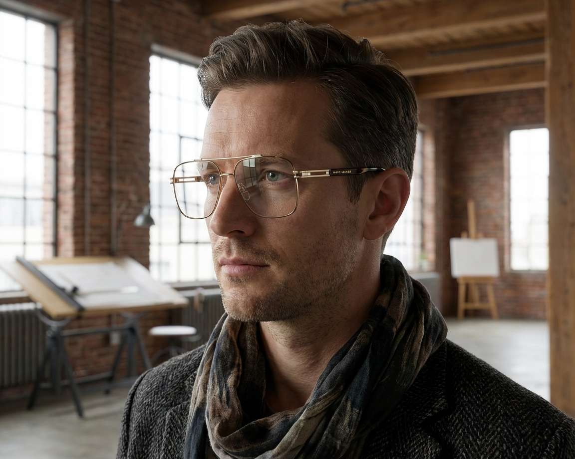 Marc Jacobs MARC-634 01Q 59-13 Or Marron Vista de 360 grados 5