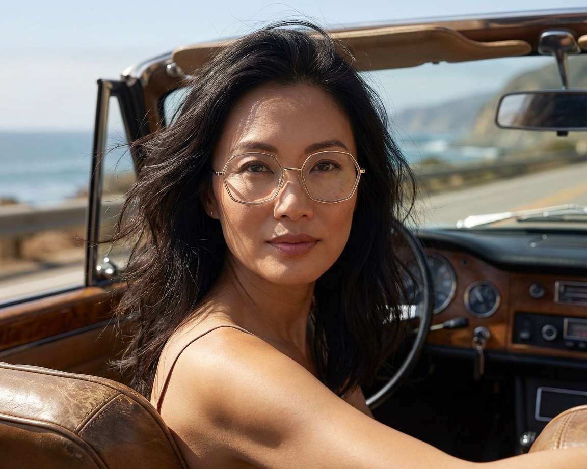 Marc Jacobs MARC-667 84E 54-19 gold beige Vista de 360 grados 6