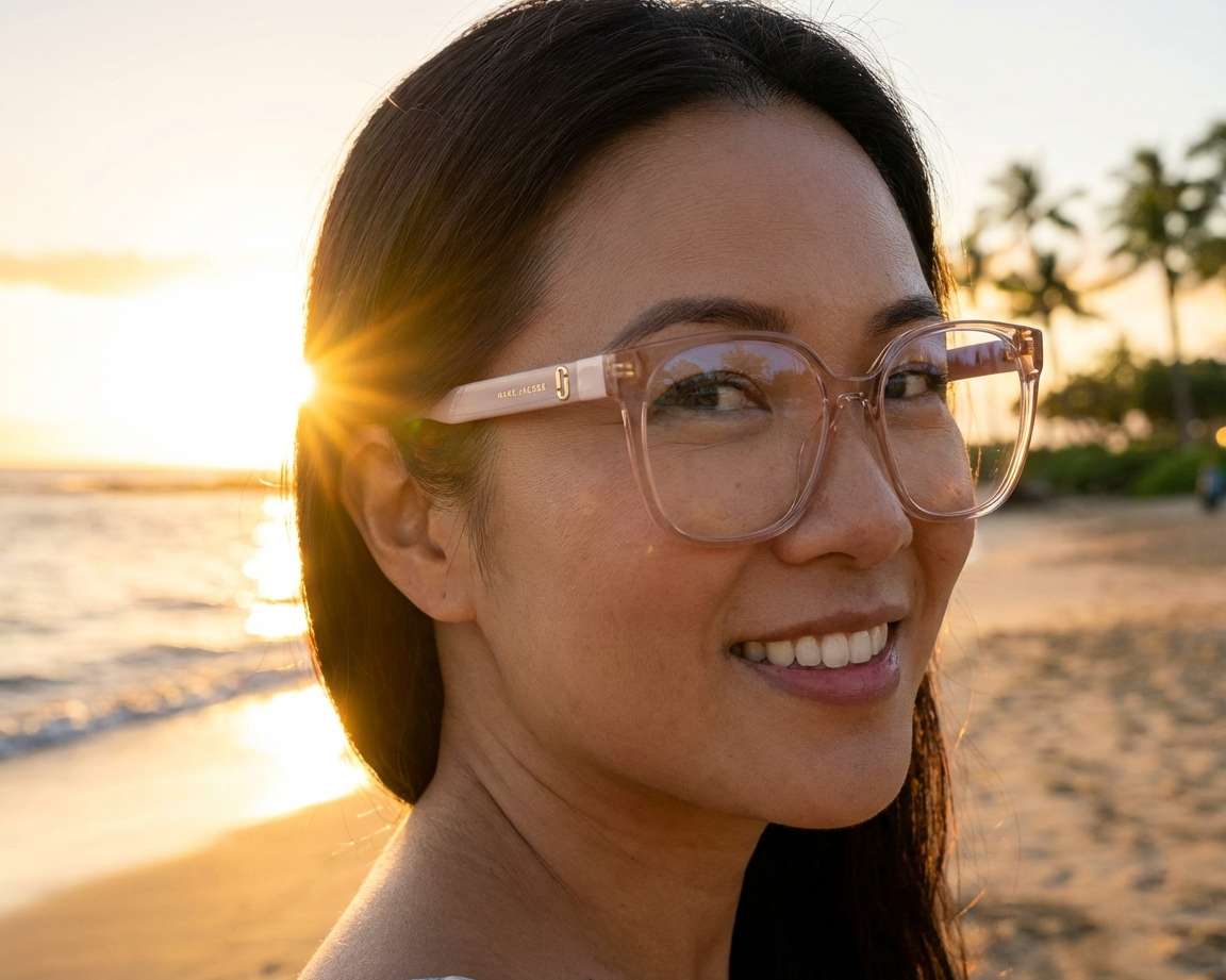 Marc Jacobs MARC-726 733 55-16 Rosa  Vista de 360 grados 5