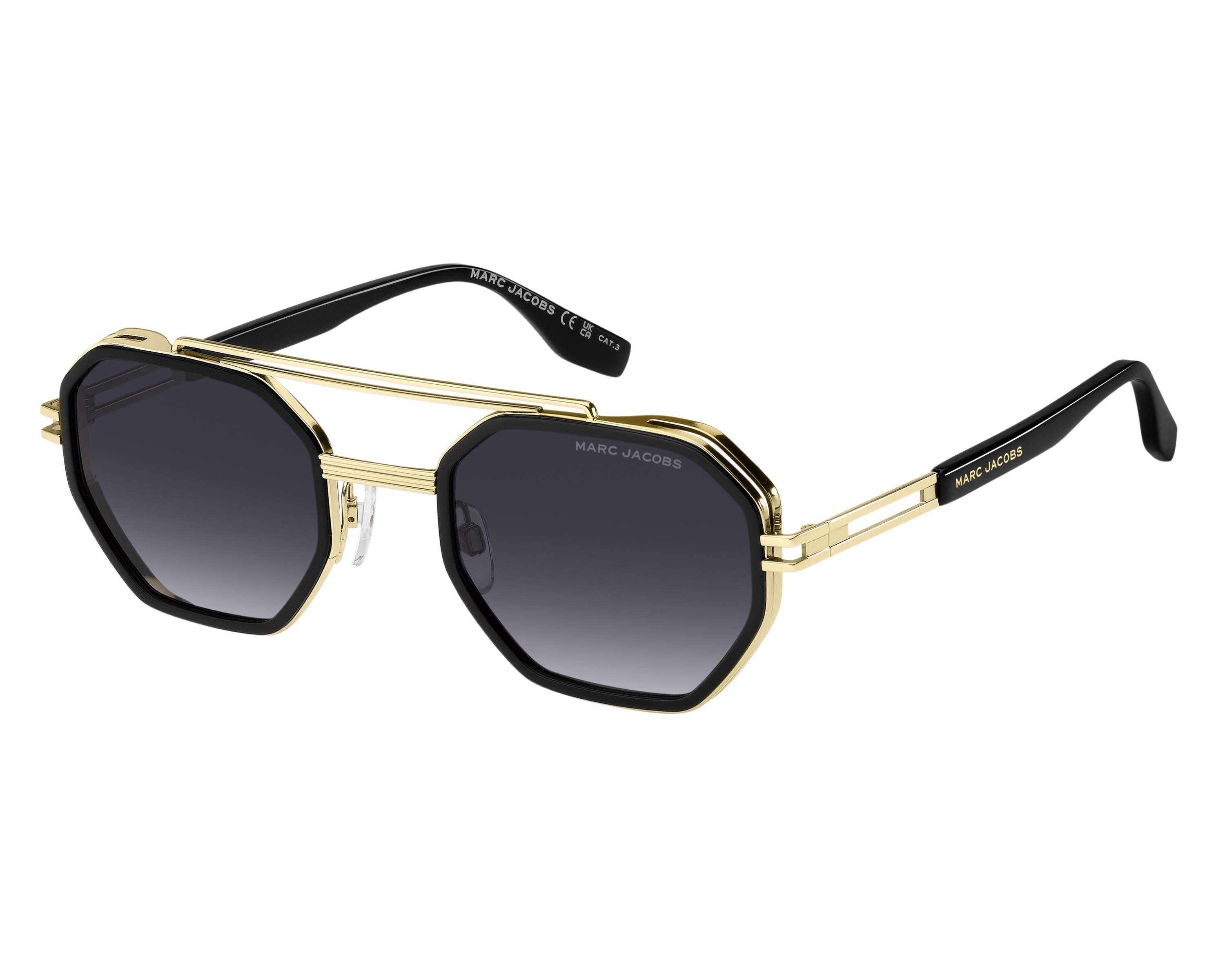 Marc Jacobs MARC-782-S RHL/9O 54-24 Oro Negro Vista de 360 grados 1