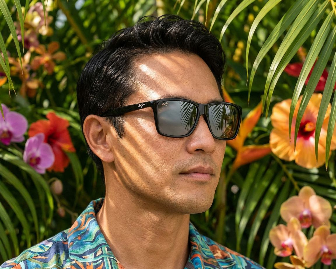Maui Jim MJ864 864-02 57-16 Negra  otra vista