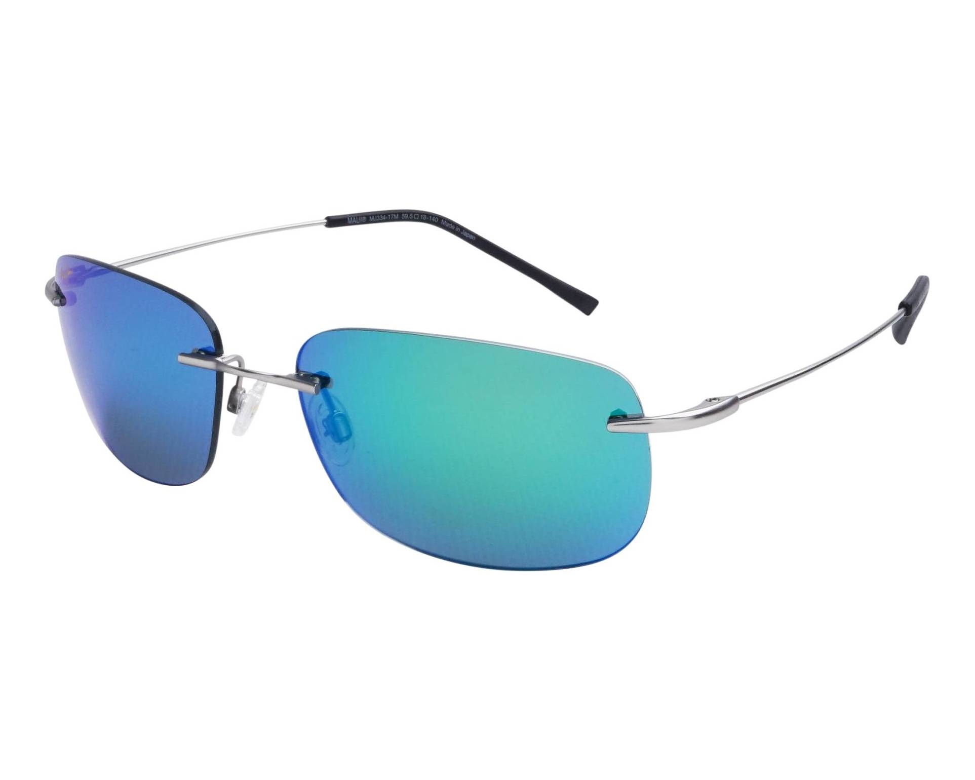 Maui Jim MJ334 GM334-17M 60-18 Plata  vista de perfil
