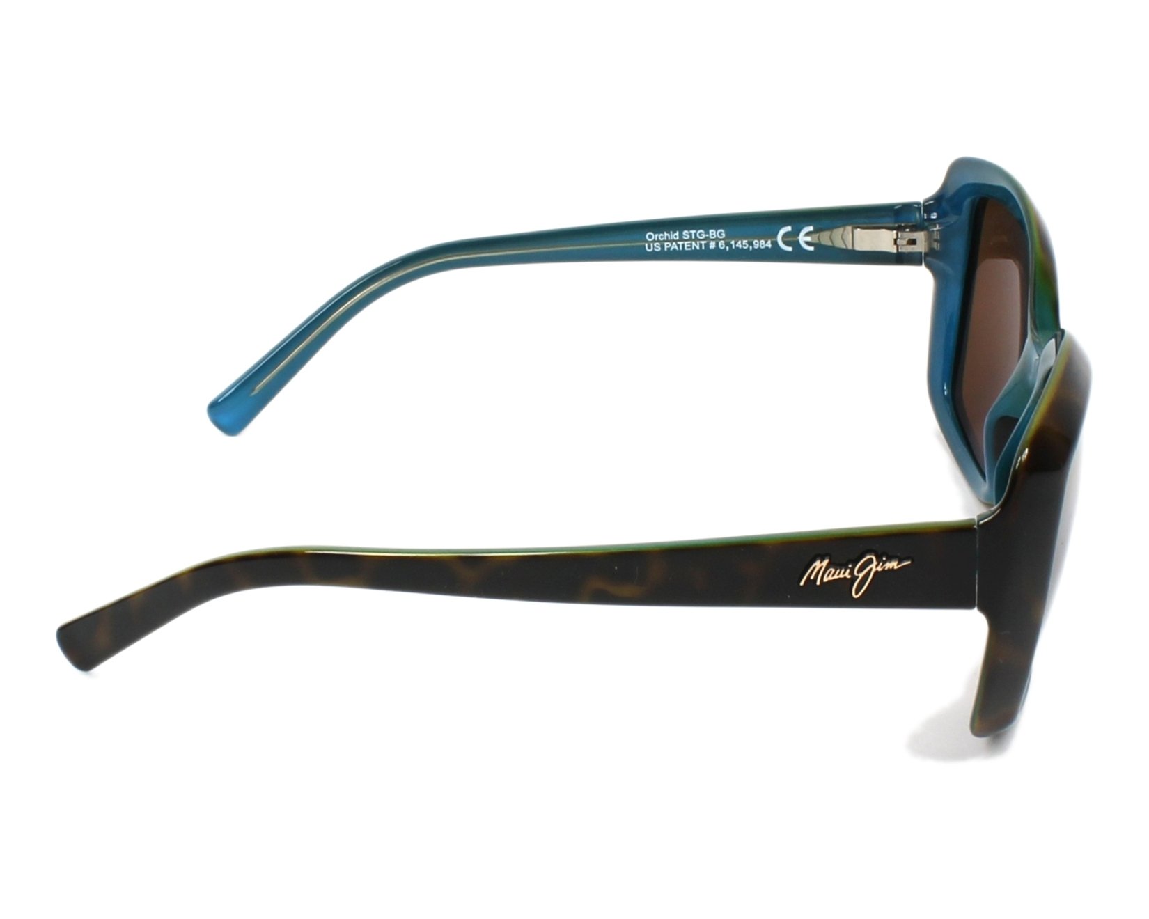 Maui Jim H-735 10P 56-19 Havana Blue vista lateral