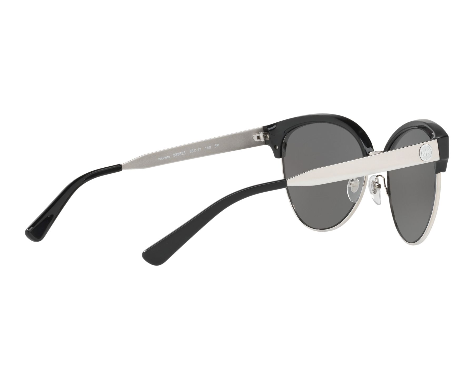 Michael Kors MK-2057 3338Z3 56-17 Plata Negro Vista de 360 grados 9