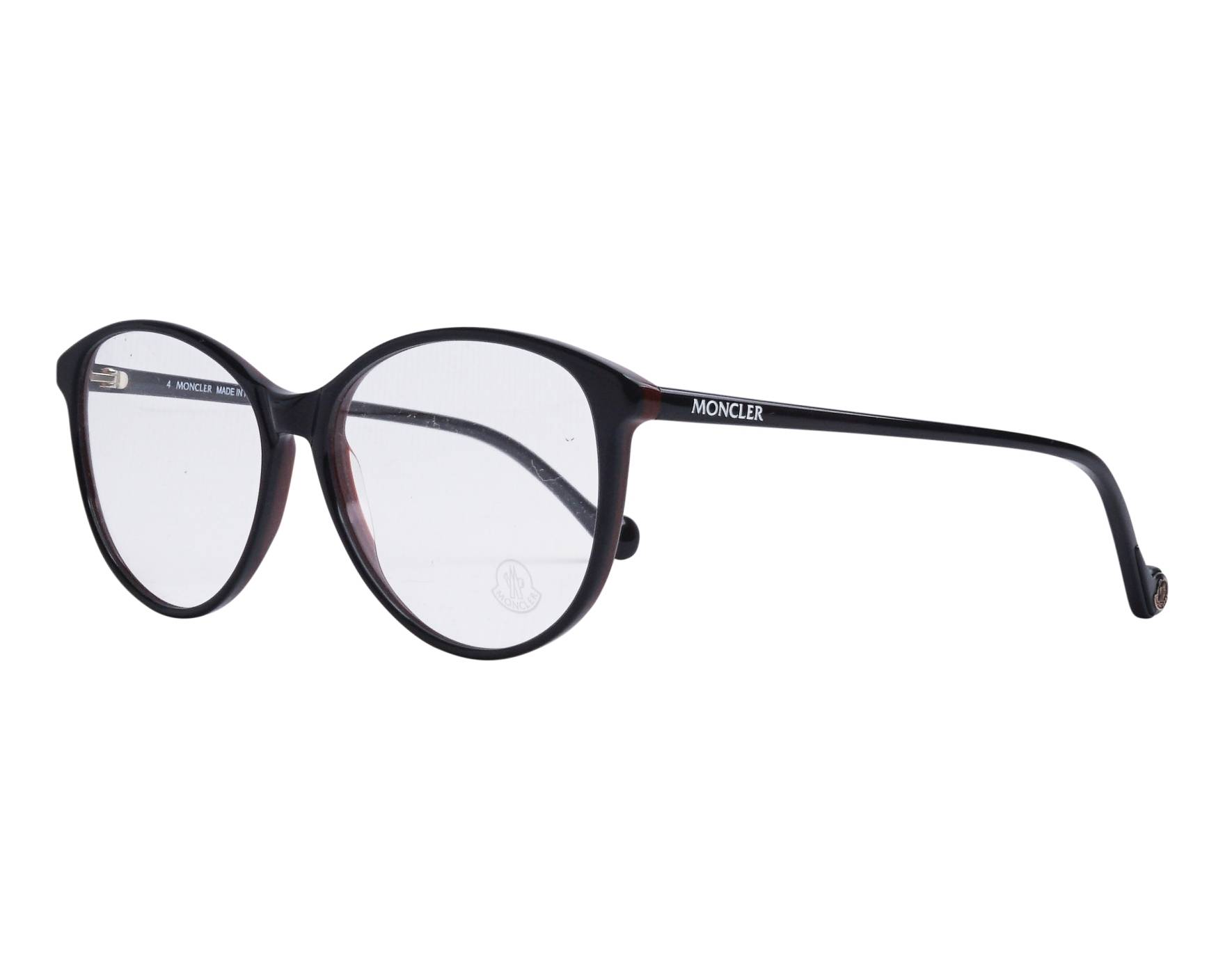Moncler ML5105-V 05A 54-14 Noir Marron vista de perfil