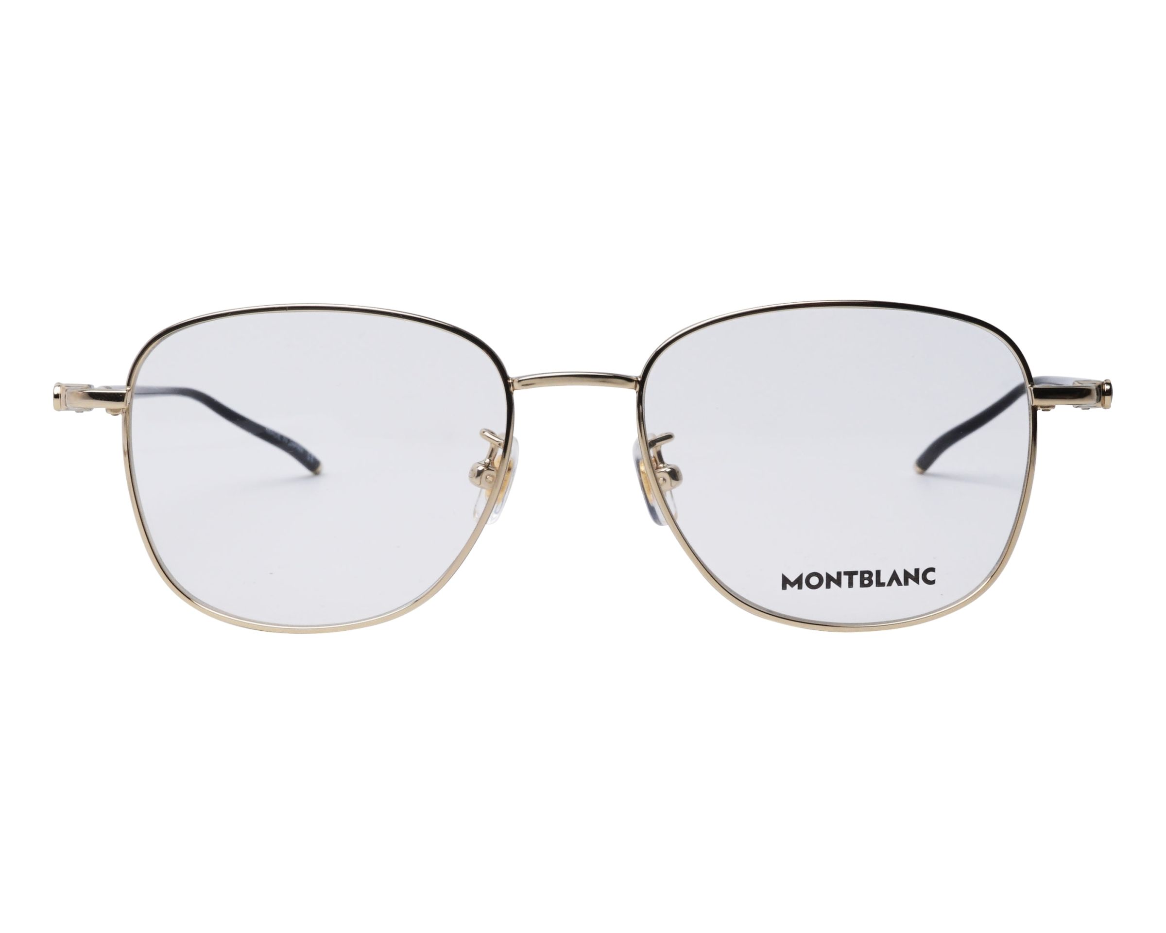Lunettes De Vue Mont-Blanc MB 385 Neuf - Monture Gumetal, Demi-Cerclée, Taille 55 Mm, Italie