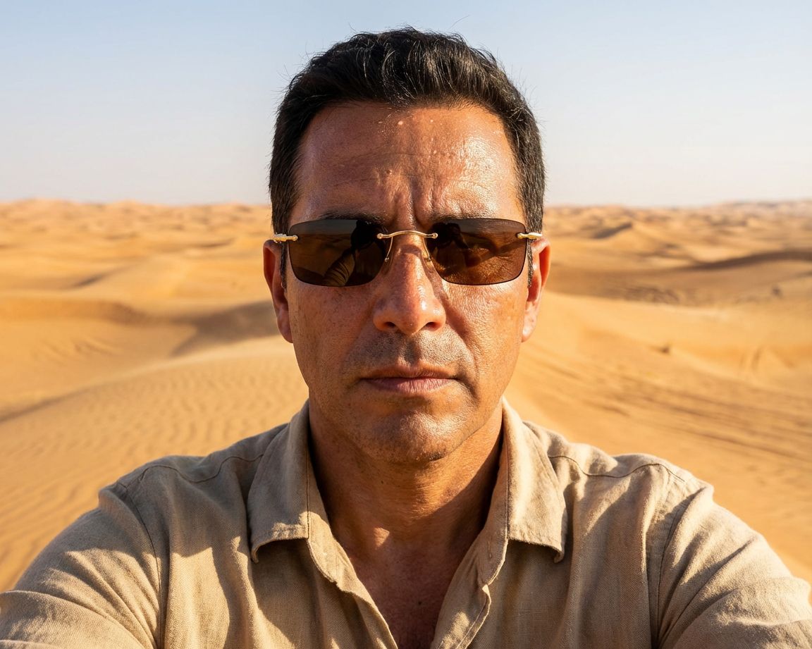 Mont Blanc MB0344S 001 54-20 Gold  Vista de 360 grados 6