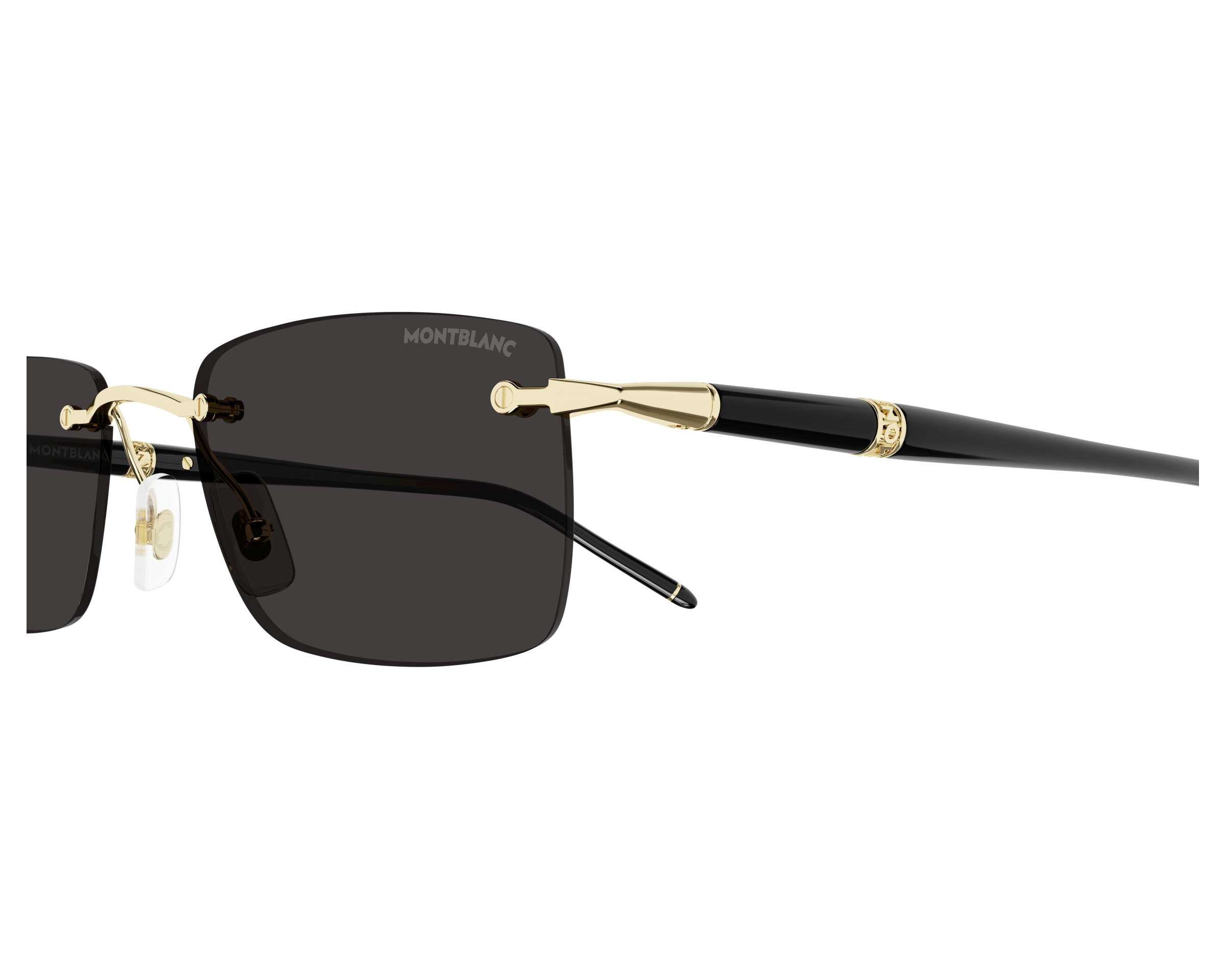 Mont Blanc MB0344S 001 54-20 Gold  Vista de 360 grados 4