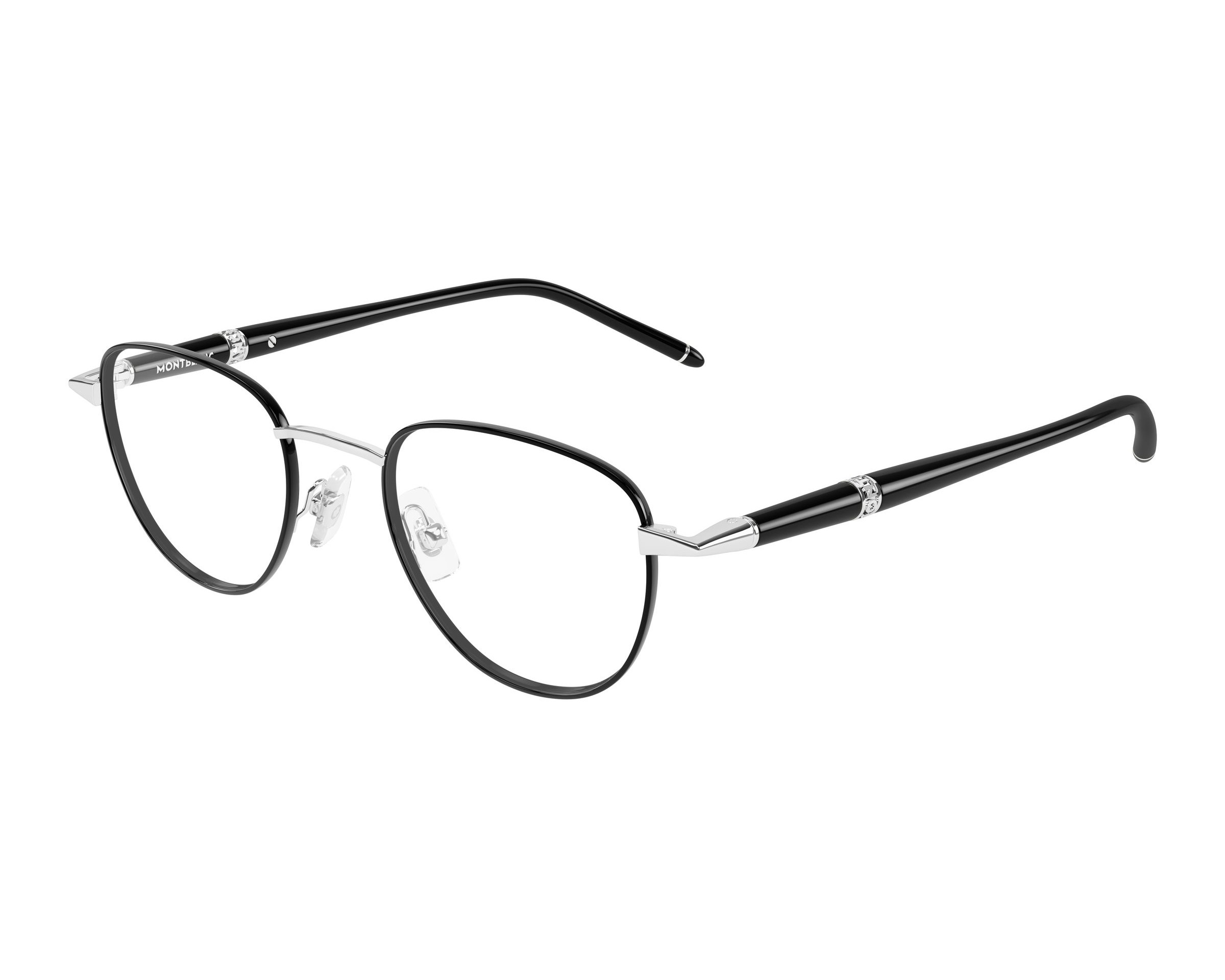 Mont Blanc MB0486O 002 48-21 Plata  vista de perfil