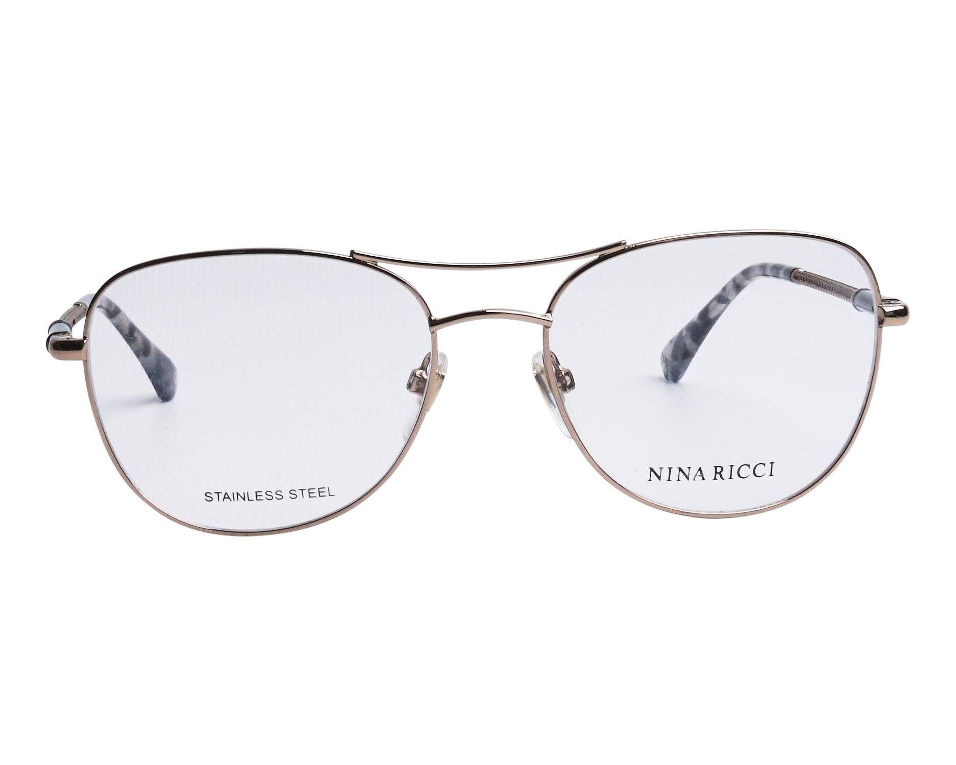 Nina Ricci VNR-244 08FF 53-17 Oro Negro vista de frente
