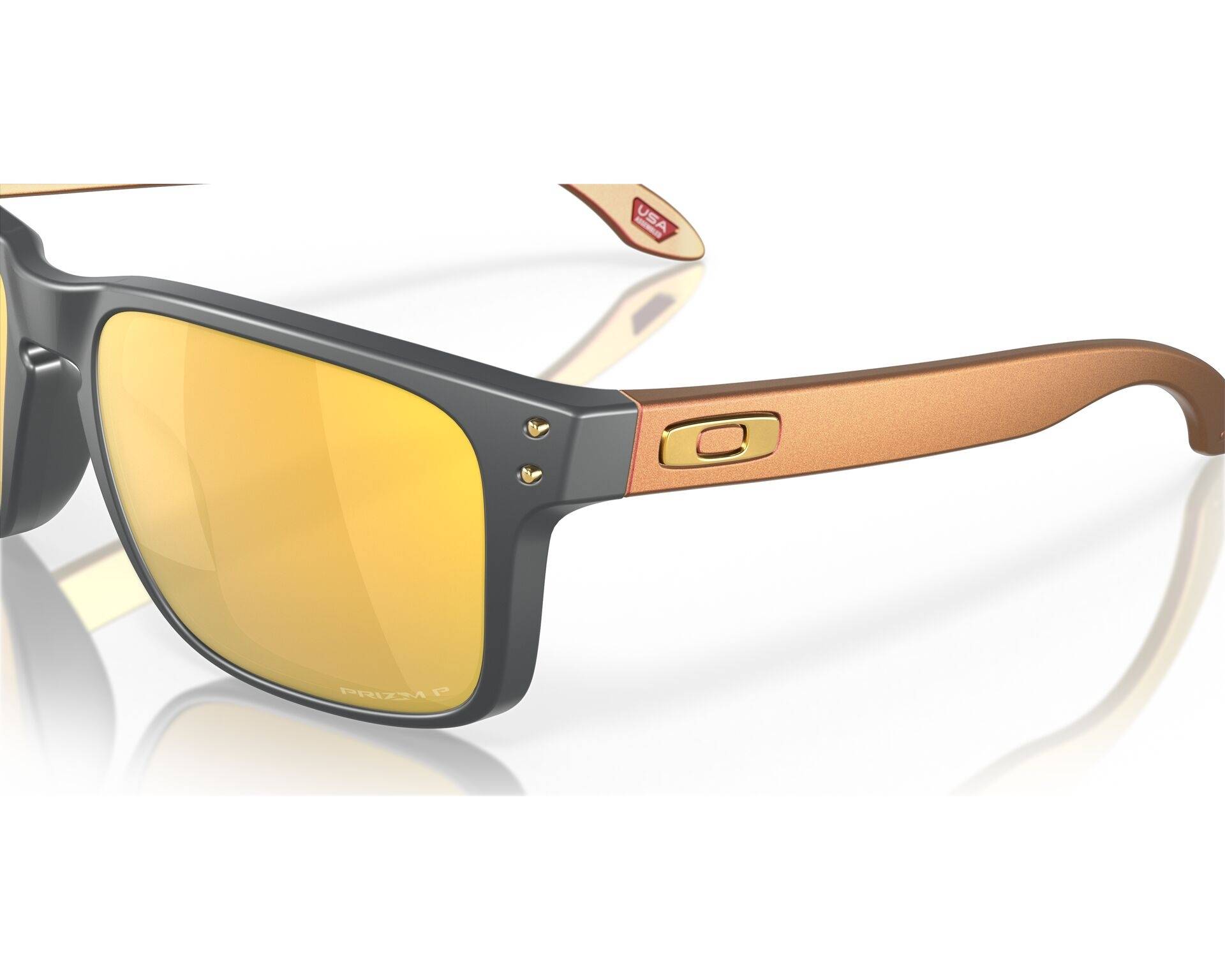 Oakley OO9102 9102W4 55-18 Gris  Vista de 360 grados 4