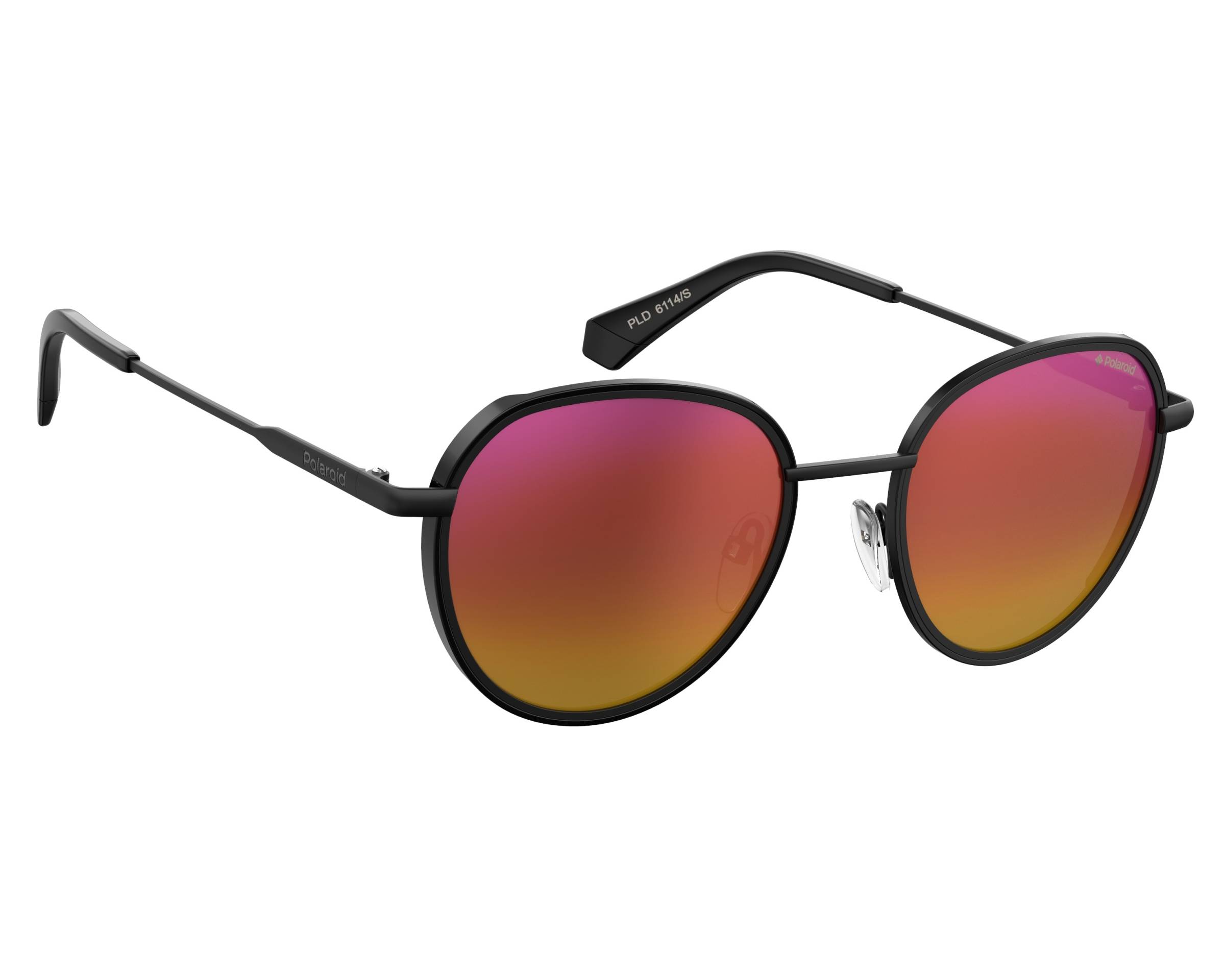 Occhiali Da Sole Polaroid Unisex - Lenti Polarizzate, Montatura In Gomma Nera, Taglia 66 - Foto 5