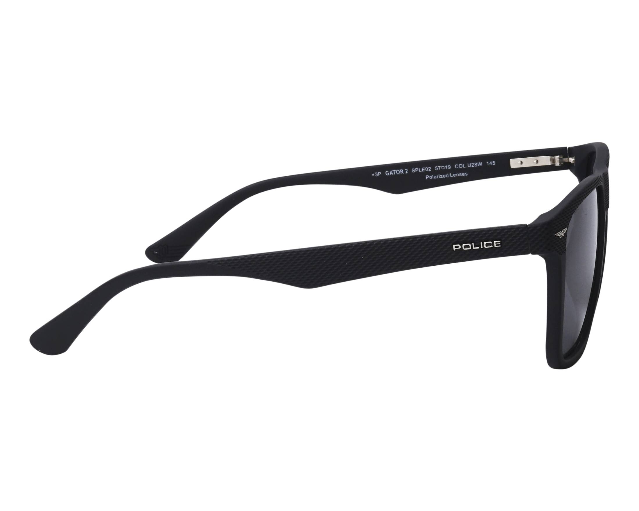 Police SPLE02 U28W 57-19 Negra  vista lateral