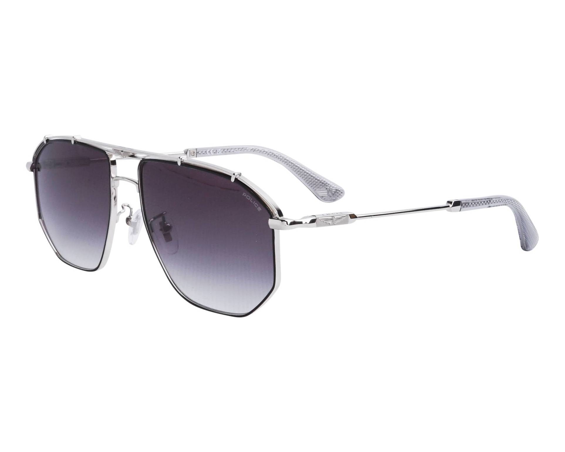 Police SPLL17 0K07 - Plata Negro vista de perfil