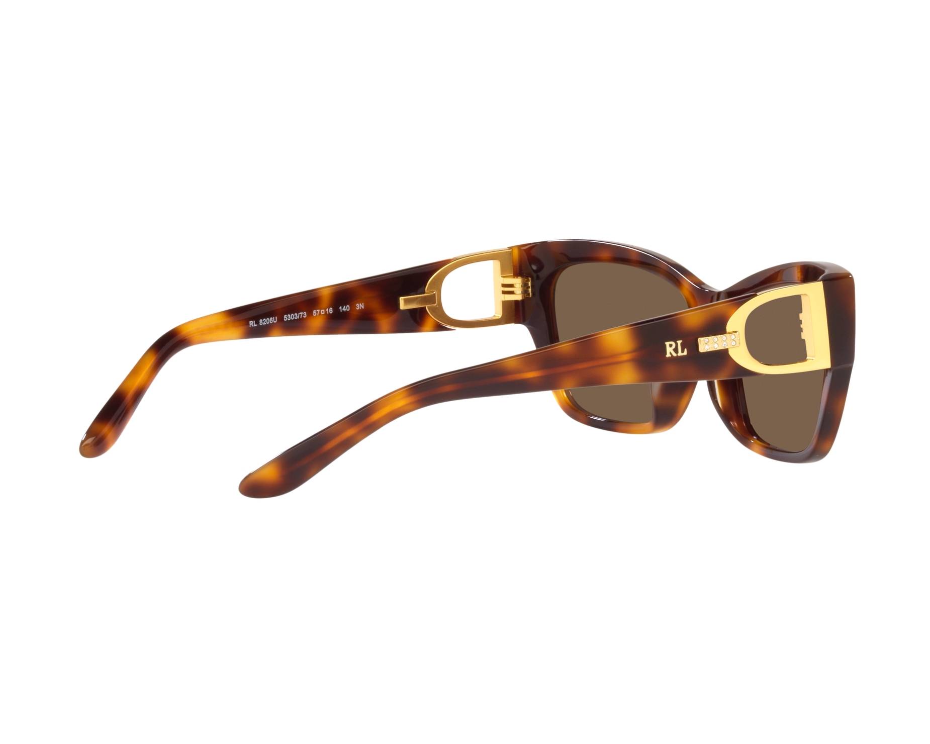 Ralph Lauren RL8206U 530373 57-16 Havana  Vista de 360 grados 10
