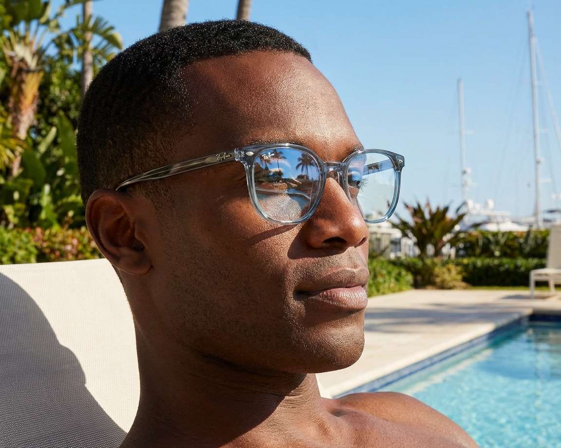 Ray-Ban RX5397 8254 48-19 grau  Vista de 360 grados 9