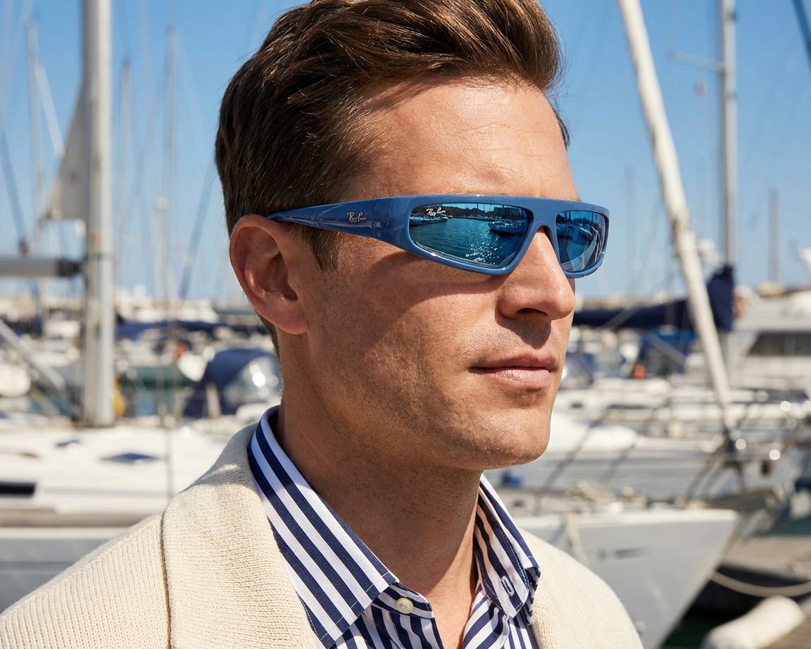 Ray-Ban RB4432 676180 59-13 Azul  Vista de 360 grados 7