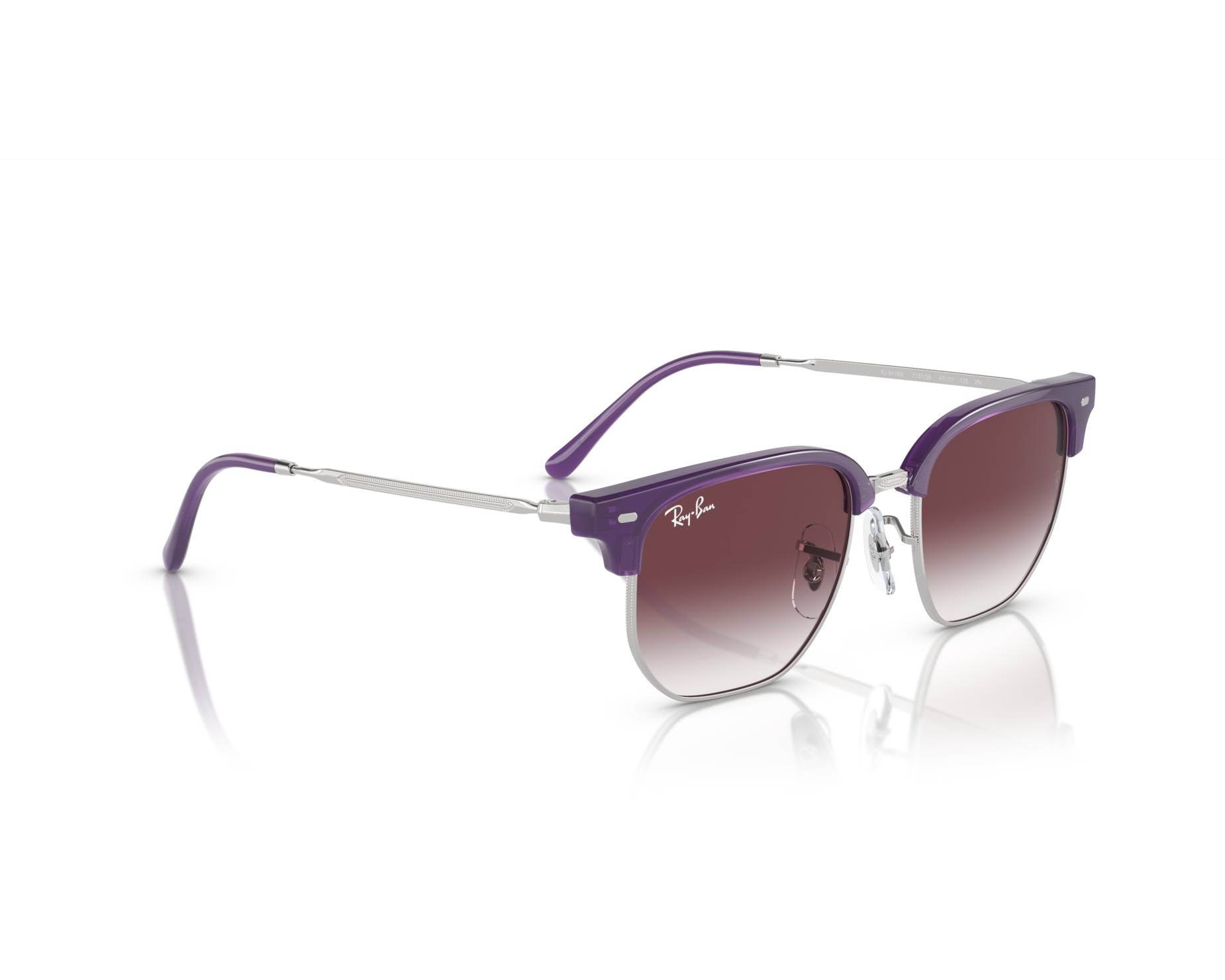 Ray-Ban RJ9116S 713136 47-17 Lila Purpura  Vista de 360 grados 1
