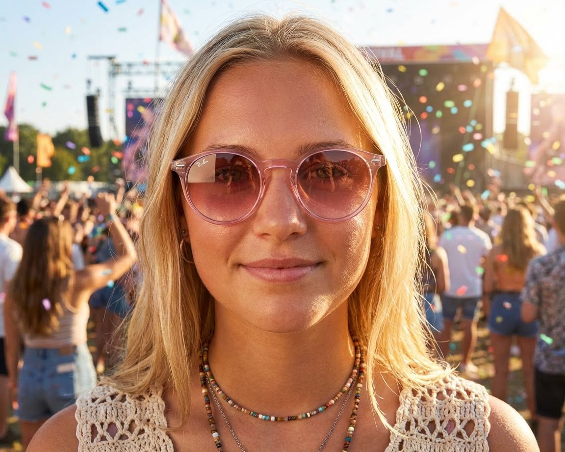 Ray-Ban RJ9064S 7052V0 44-19 Rose  Vista de 360 grados 14