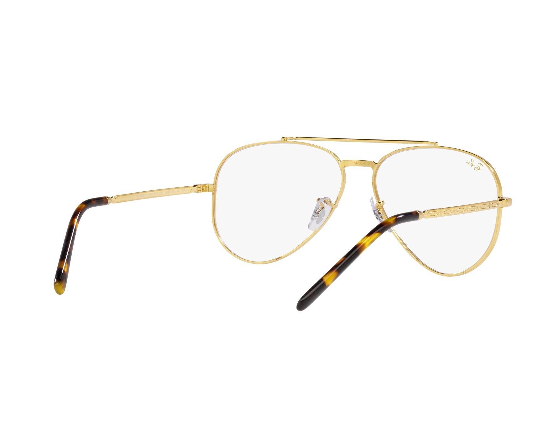 Ray-Ban RX3625V 3086 - Gold  Vista de 360 grados 9