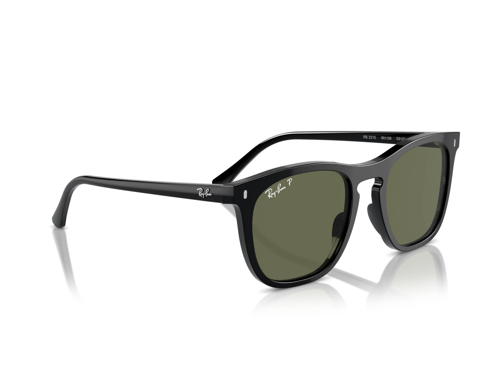Ray-Ban RB2210 901/58 53-21 Black  Vista de 360 grados 1