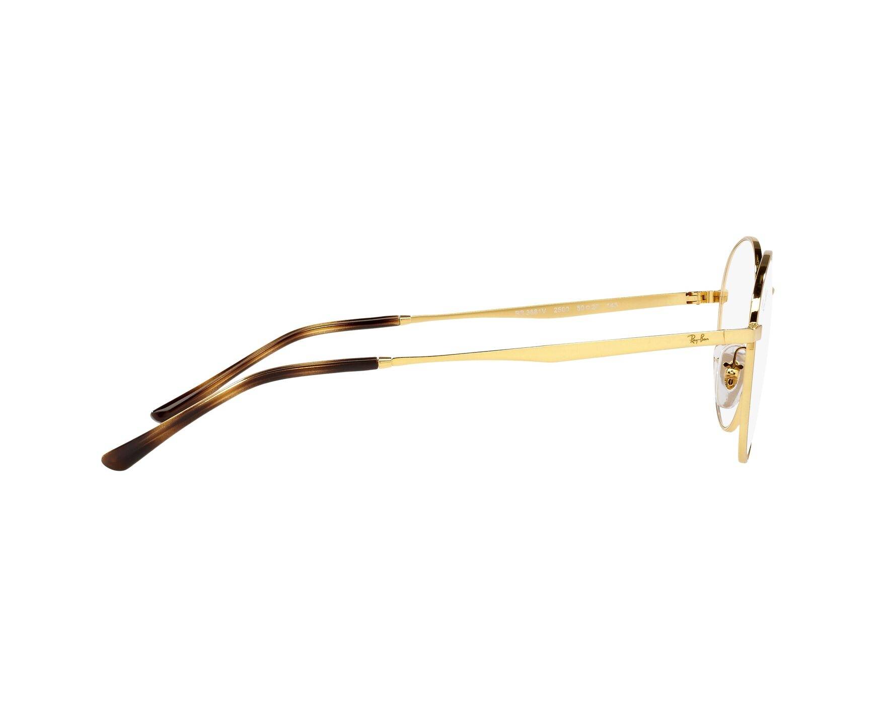 Ray-Ban RX3681V 2500 48-20 Gold  Vista de 360 grados 10