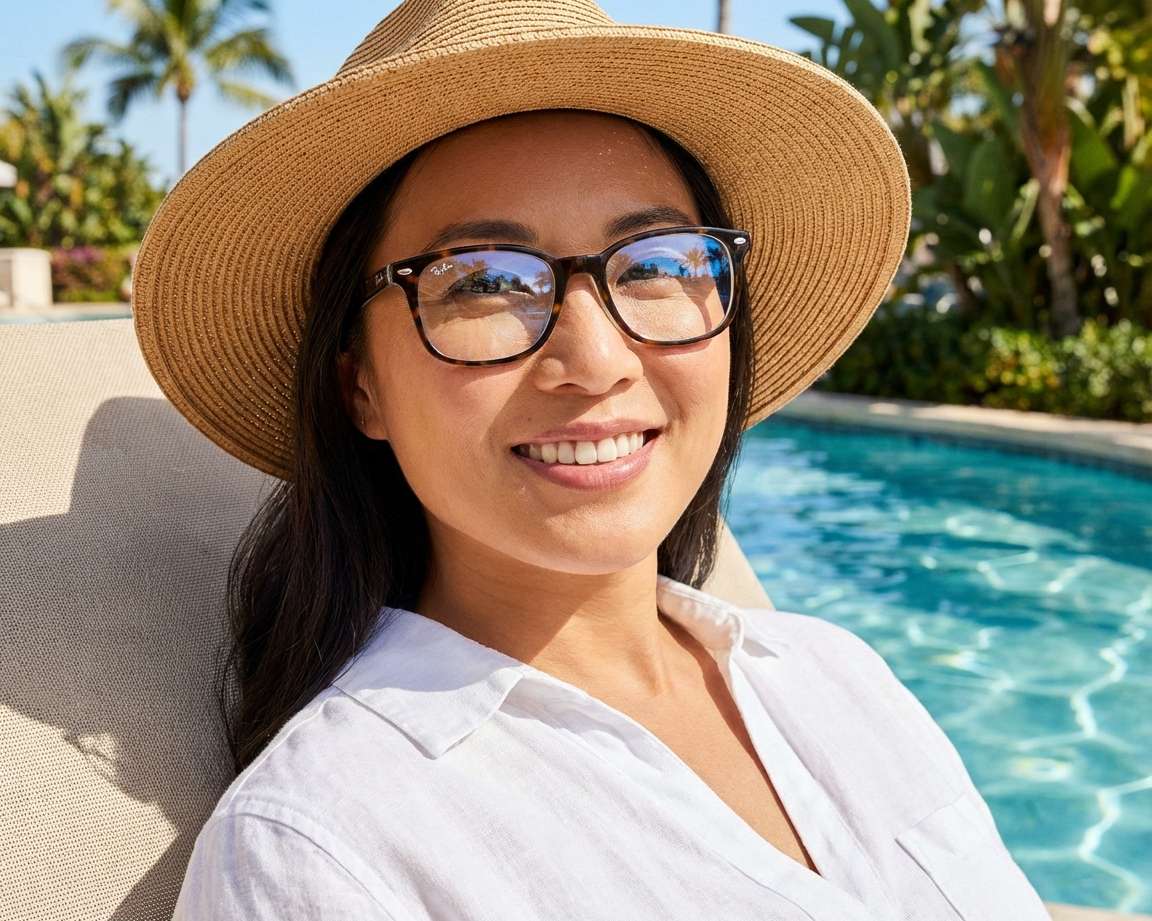 Ray-Ban RX5375 5883 51-18 Brown  Vista de 360 grados 13