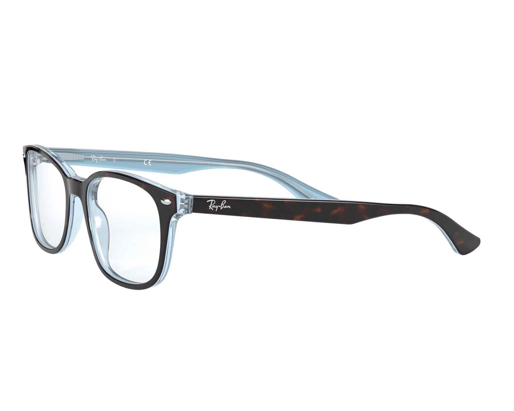 Ray-Ban RX5375 5883 51-18 Brown  Vista de 360 grados 3