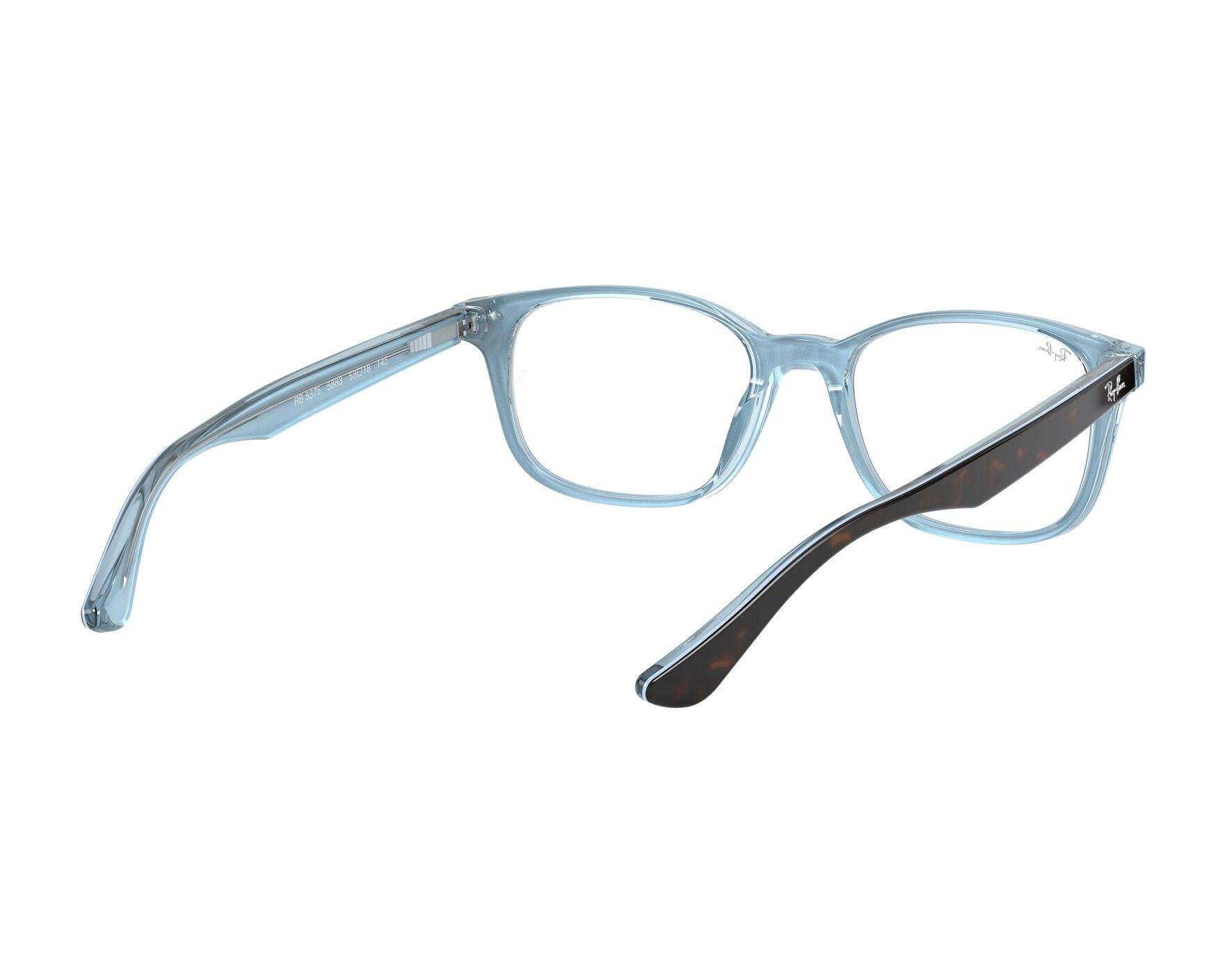 Ray-Ban RX5375 5883 51-18 Brown  Vista de 360 grados 8