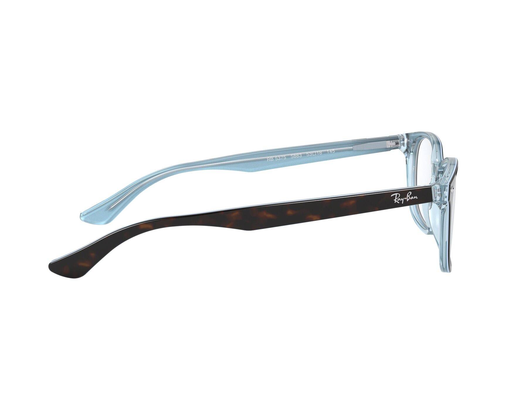 Ray-Ban RX5375 5883 51-18 Brown  Vista de 360 grados 10