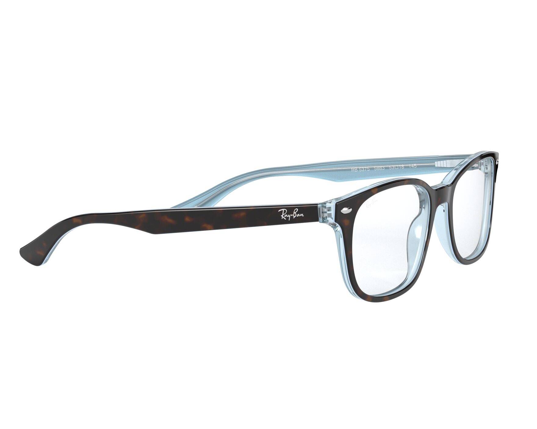 Ray-Ban RX5375 5883 51-18 Brown  Vista de 360 grados 11